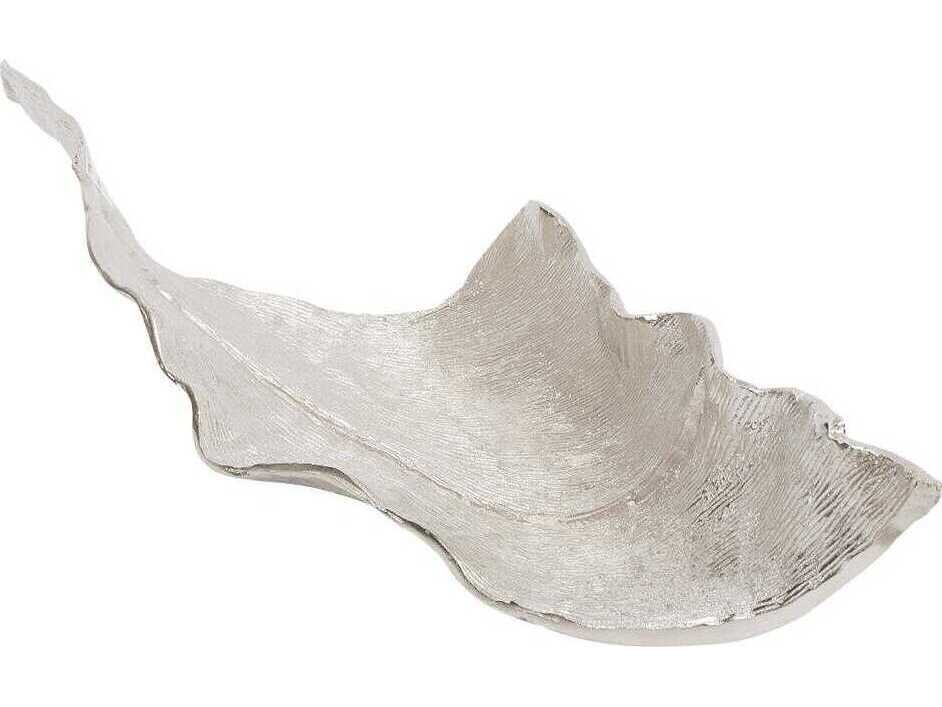 Howard Elliott Abstract Textured Silver Serving Tray