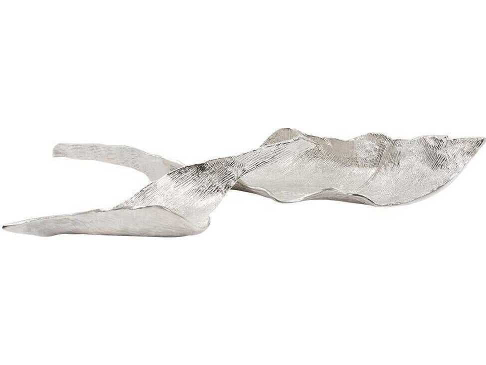 Howard Elliott Abstract Textured Silver Serving Tray