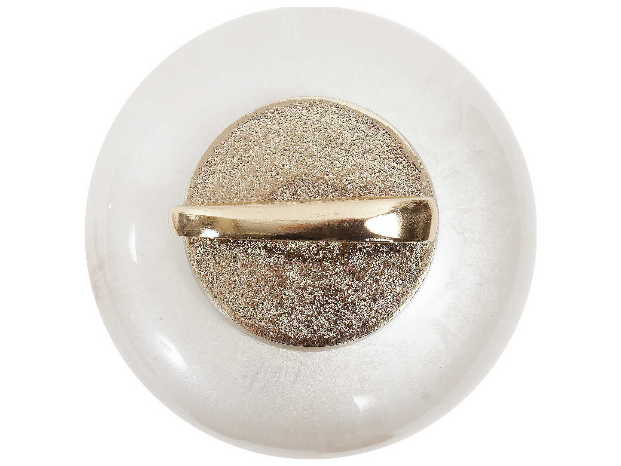 Howard Elliott Reza Glass Urn with Ornate Metal Top