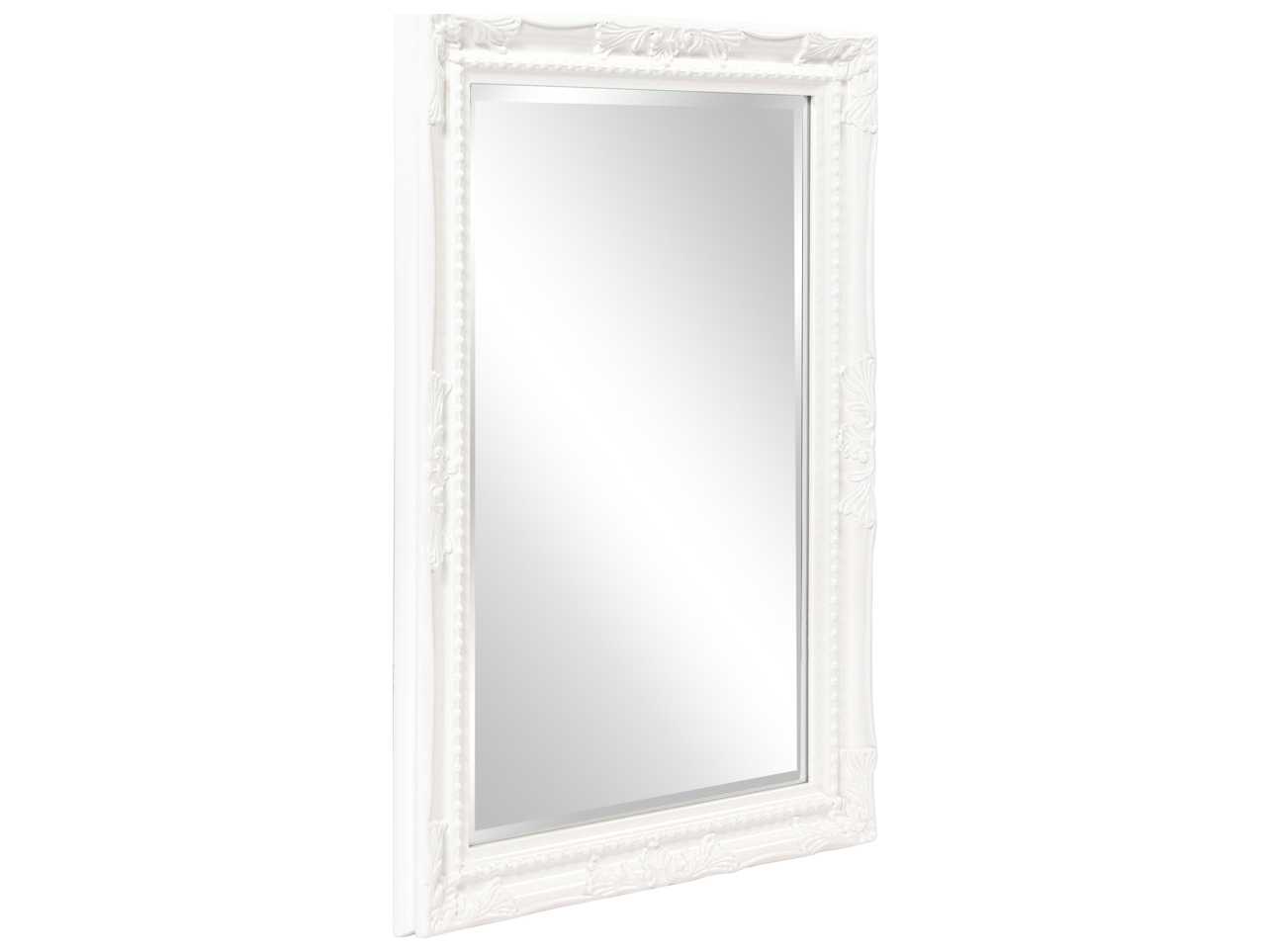 Howard Elliott Queen Ann Glossy White Wall Mirror