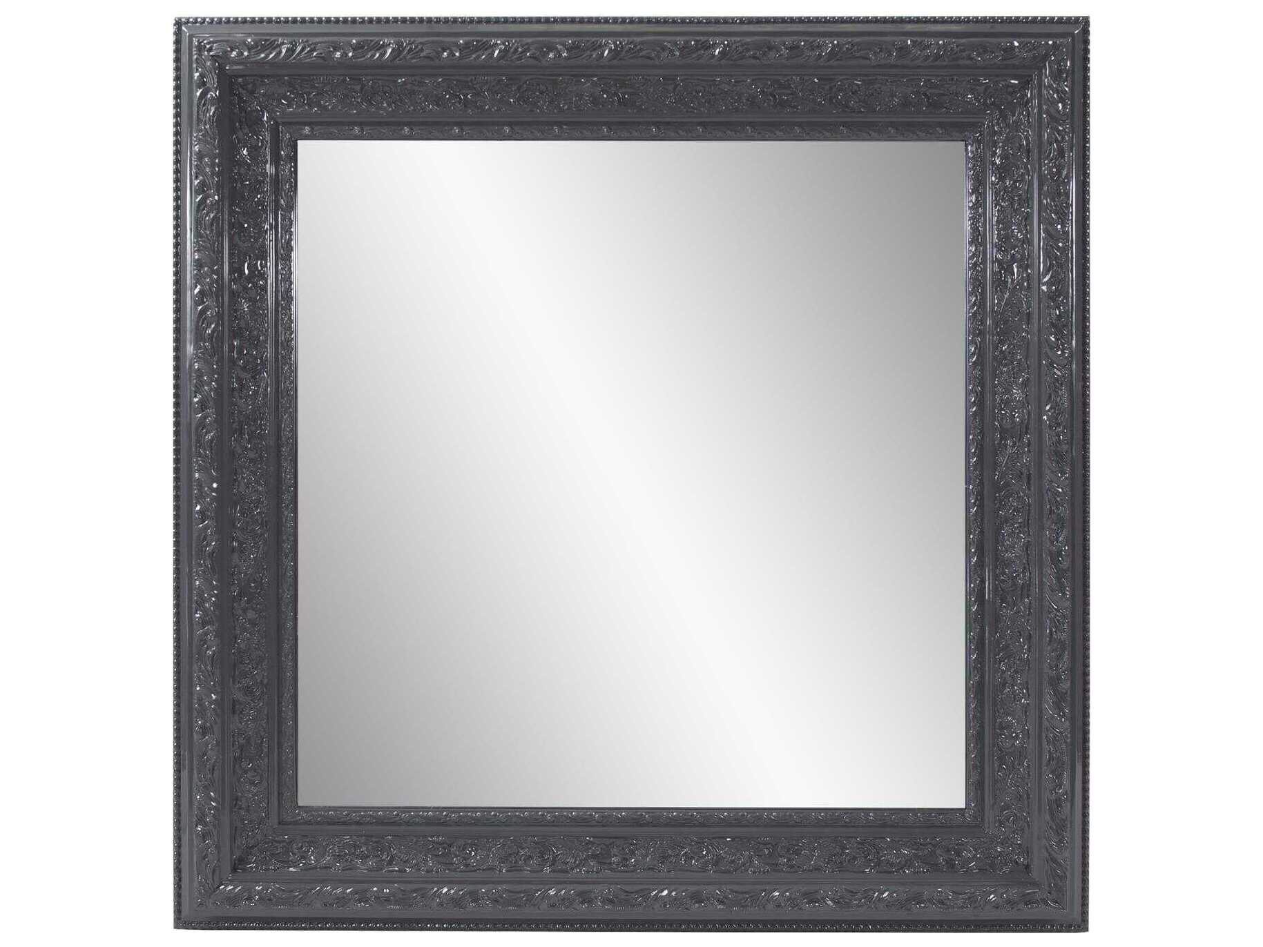 Howard Elliott Nottingham Charcoal Square Wall Mirror