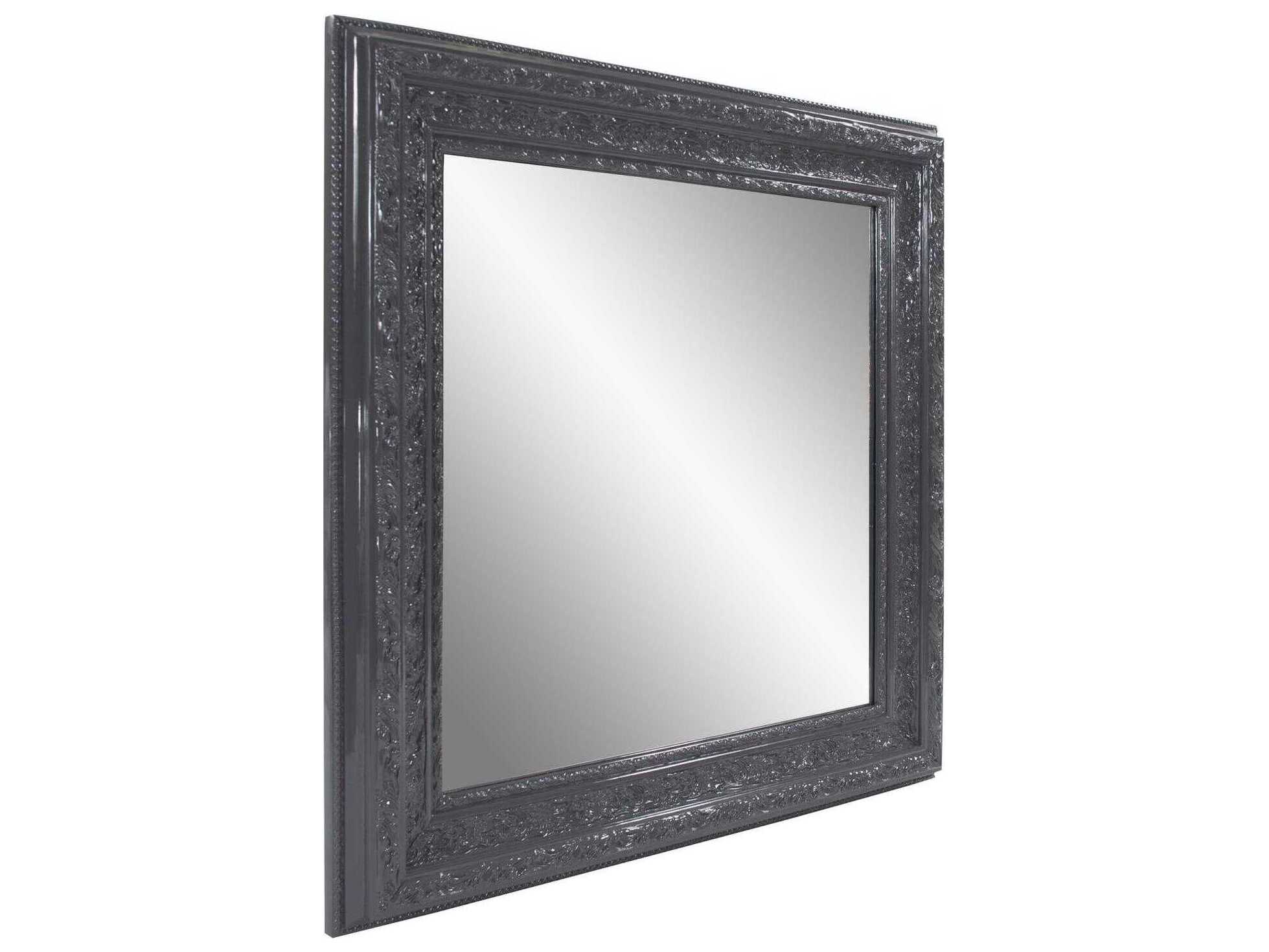Howard Elliott Nottingham Charcoal Square Wall Mirror