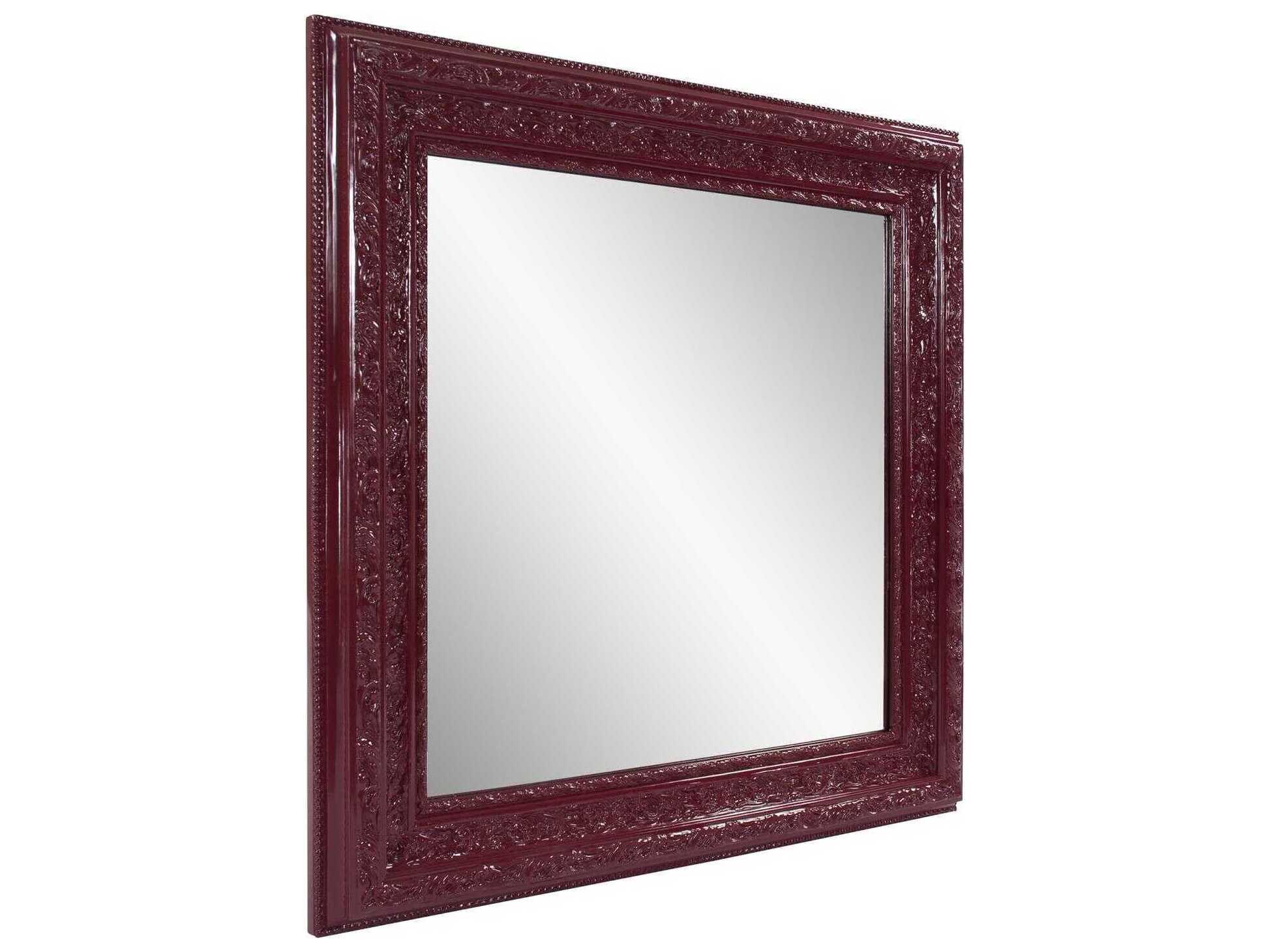 Howard Elliott Nottingham Glossy Red Square Wall Mirror