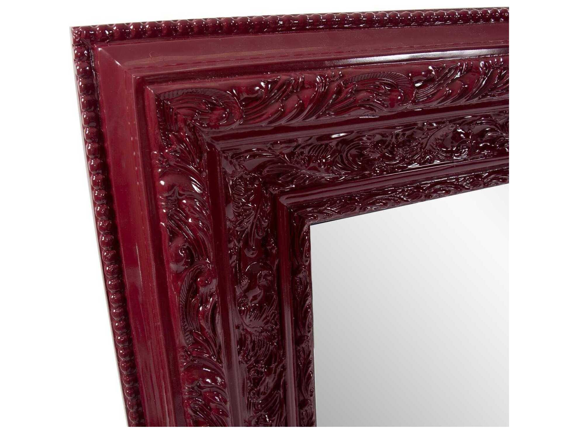 Howard Elliott Nottingham Glossy Red Square Wall Mirror