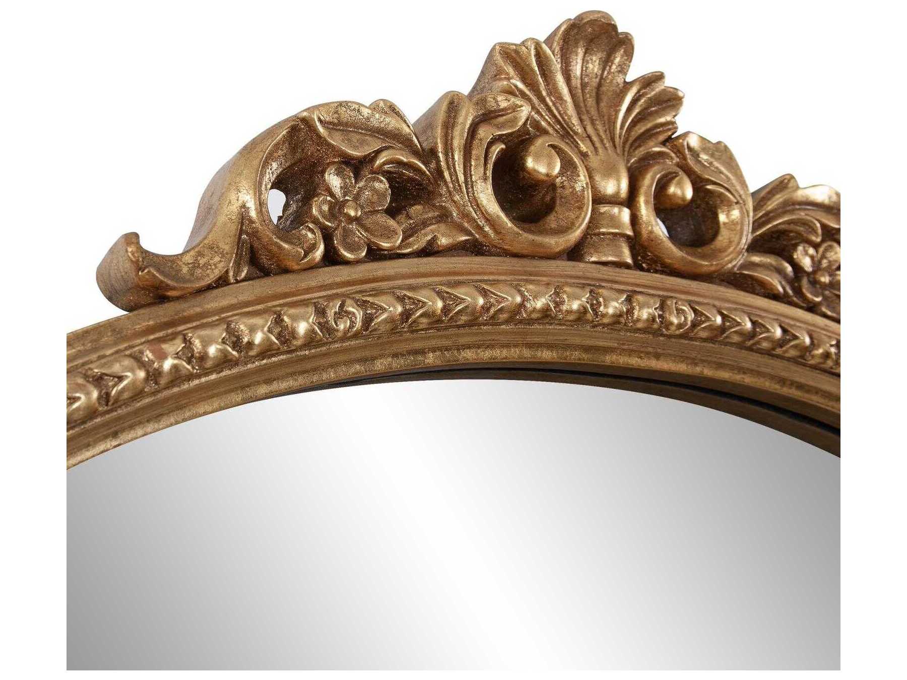 Howard Elliott Germaine Antique Gold Wall Mirror