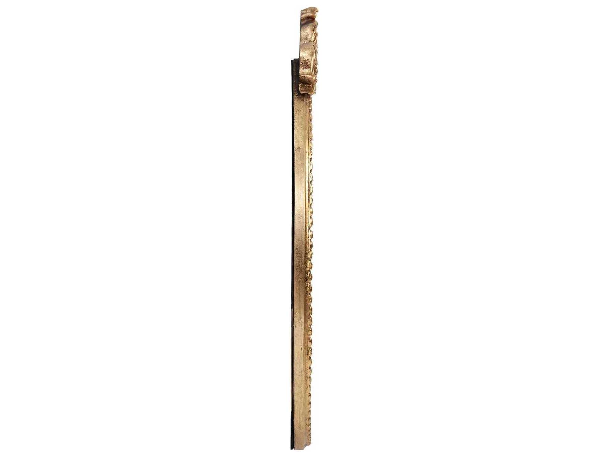 Howard Elliott Moreau Antique Gold Oval Wall Mirror