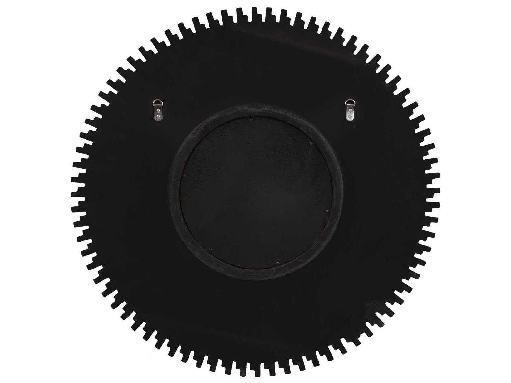 Howard Elliott Singapore Antique Silver Sunburst Wall Mirror