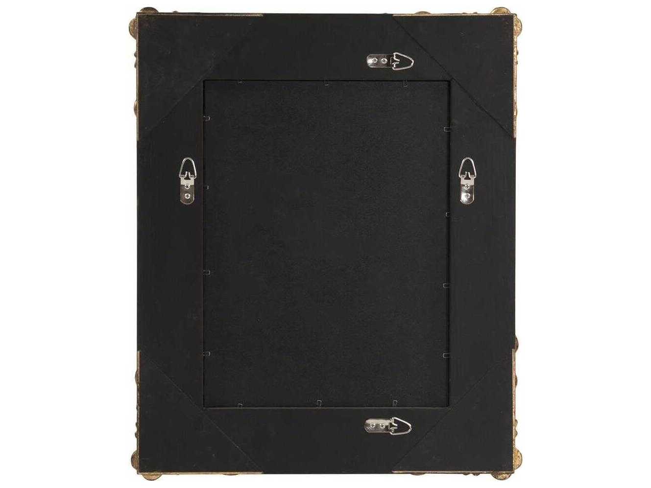 Howard Elliott Edwin Antique Gold Leaf Rectangular Wall Mirror