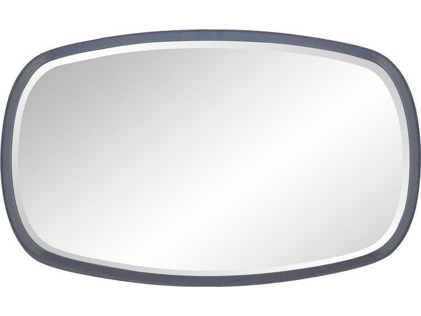 Howard Elliott Asher Charcoal Oval Wall Mirror