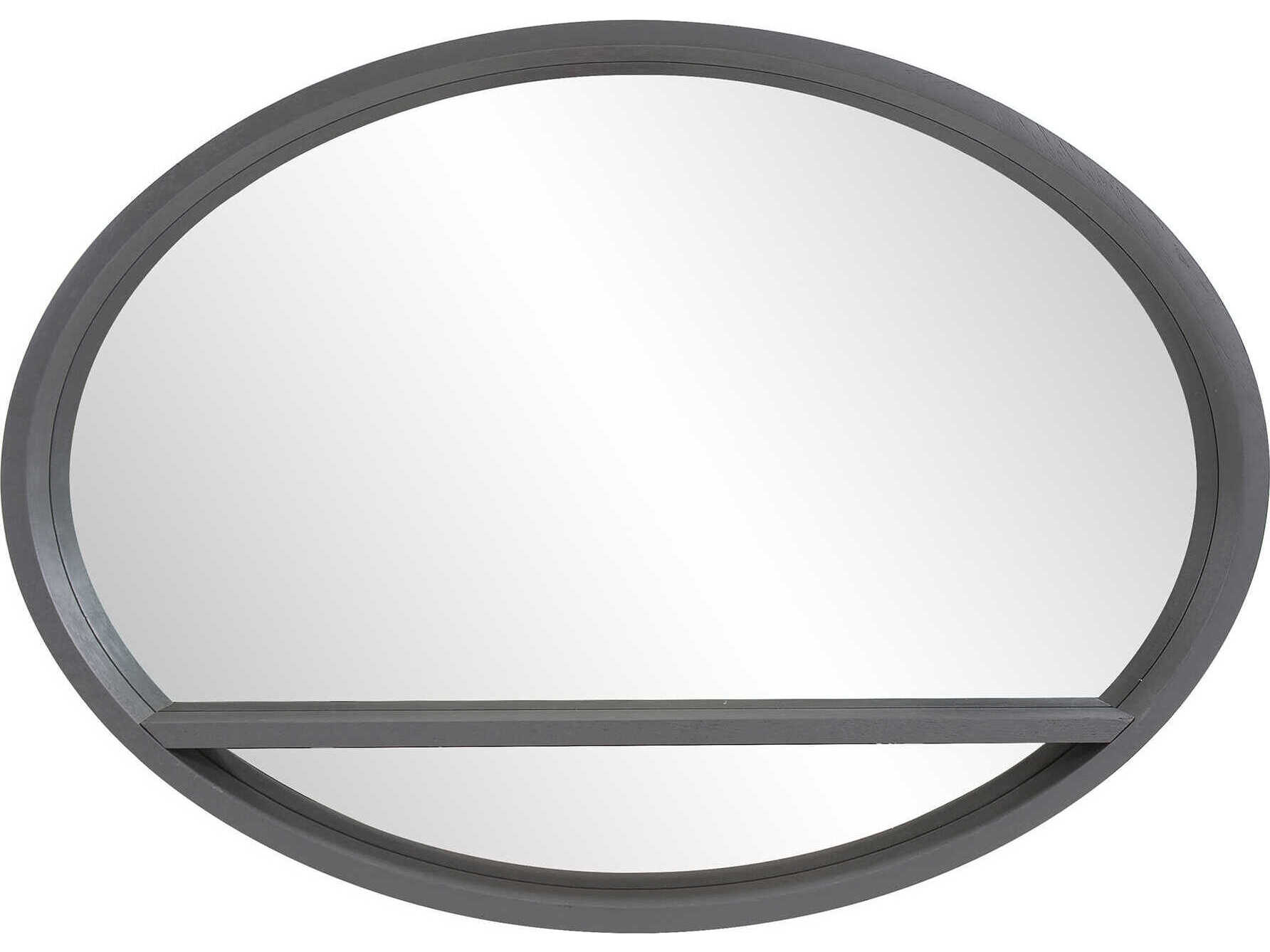 Howard Elliott Ackley Slate Oval Wall Mirror