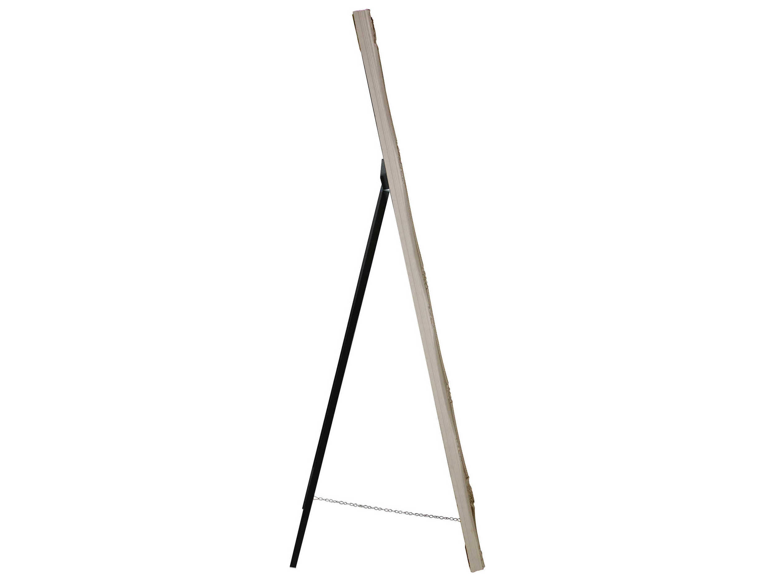 Howard Elliott Queen Ann Antique Silver Rectangular Floor Mirror