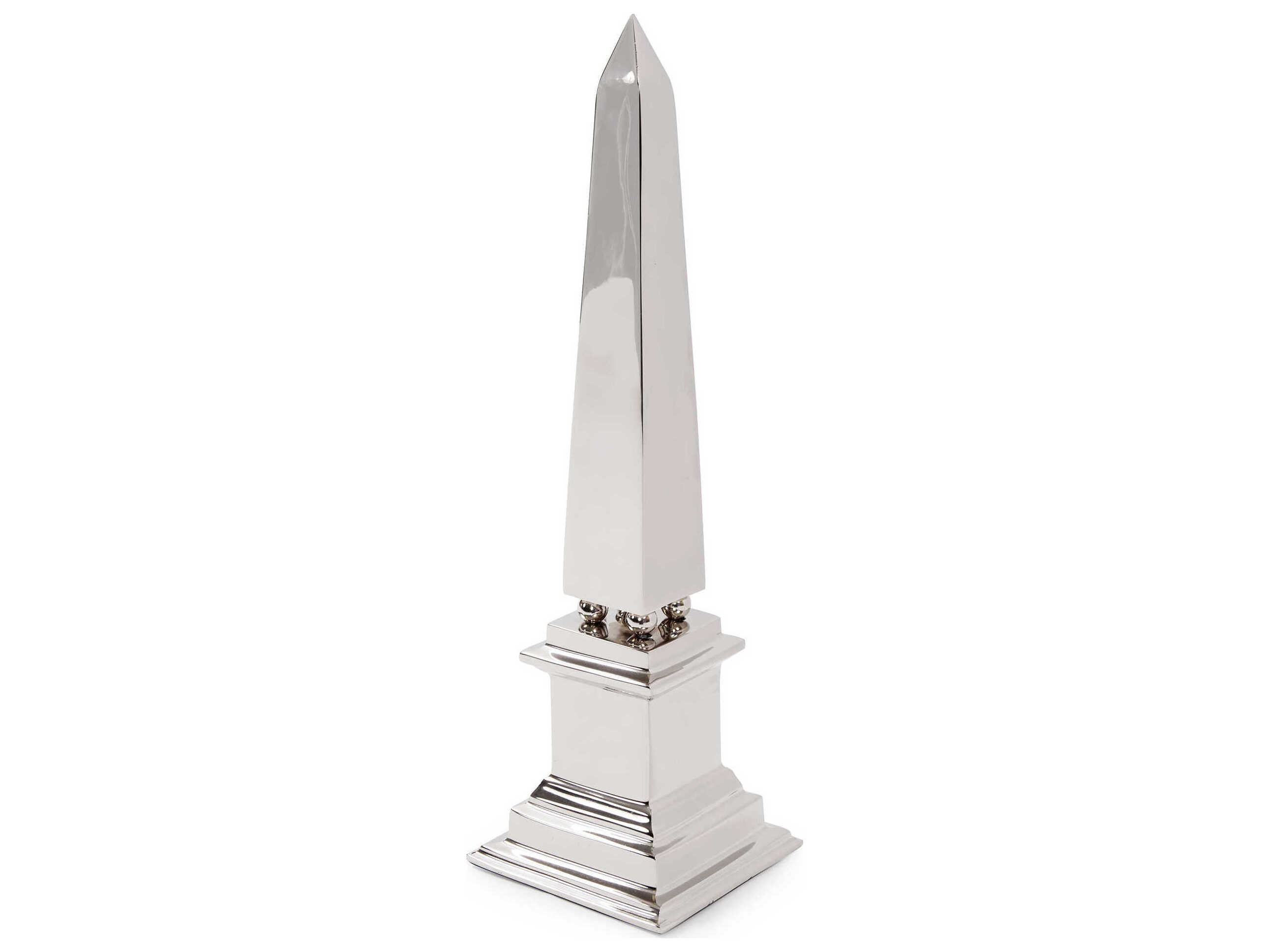 Howard Elliott Silver Stainless Steel Obelisk