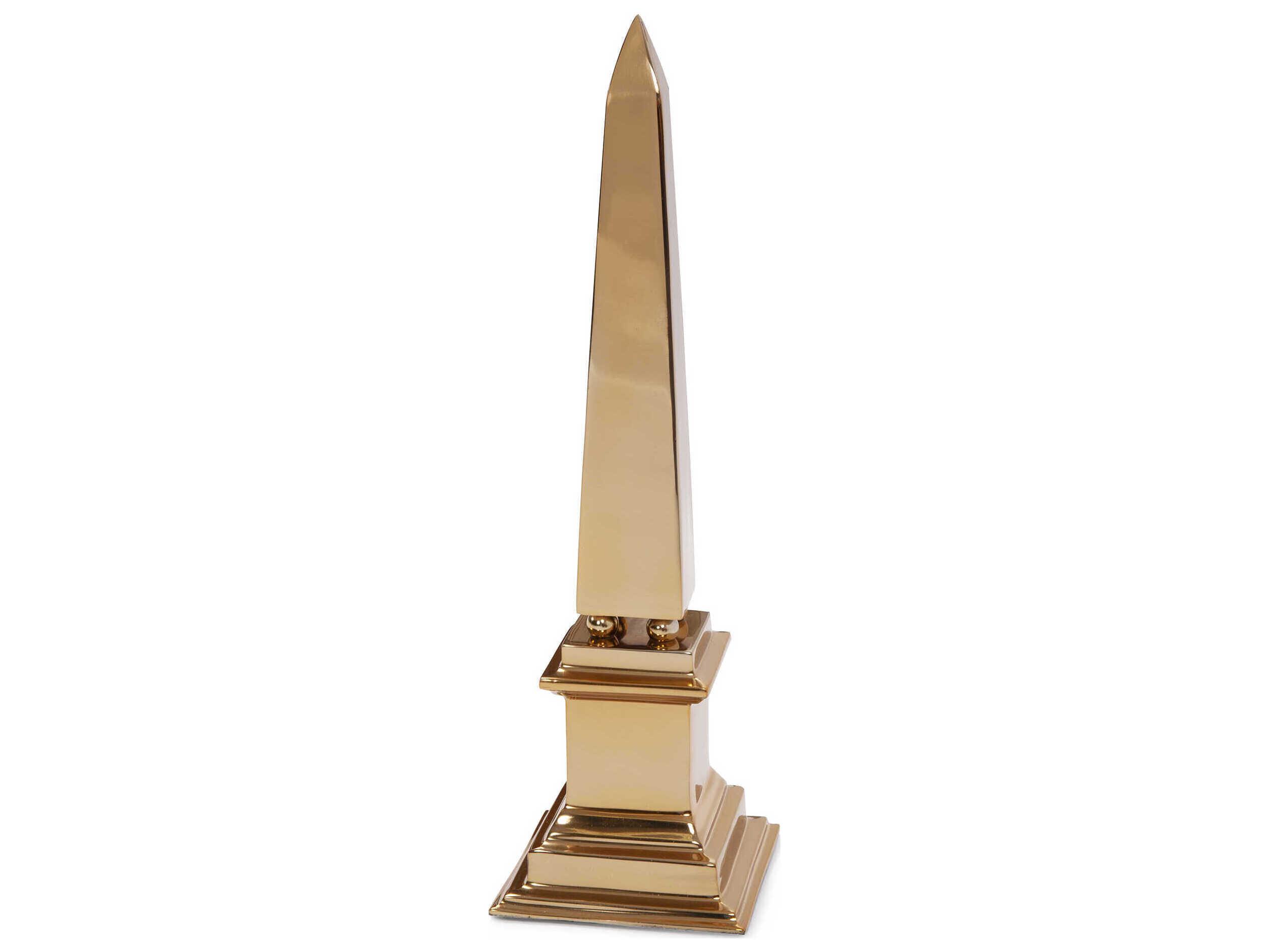 Howard Elliott Gold Stainless Steel Obelisk
