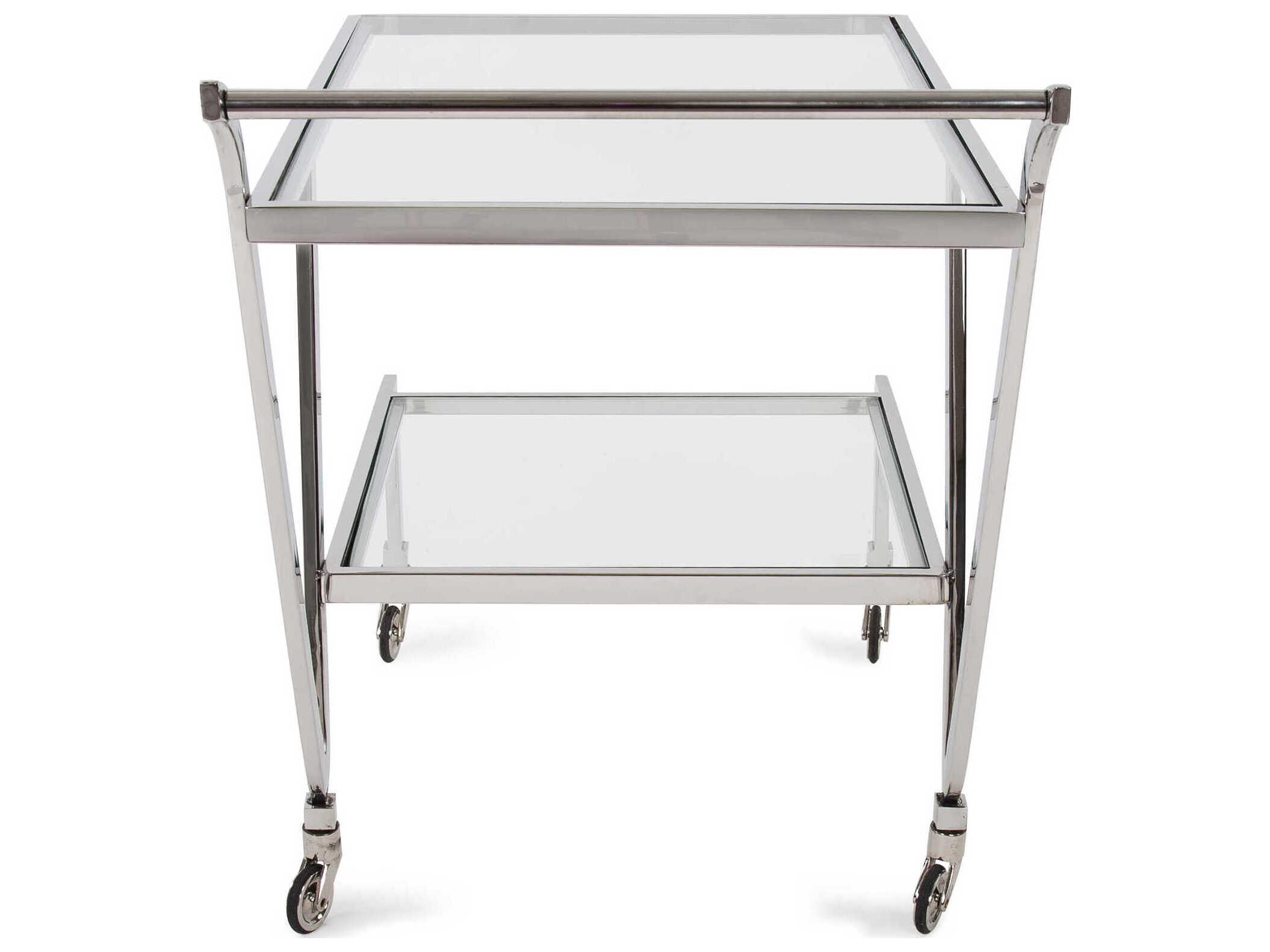 Howard Elliott Paulin Glass Silver Bar Trolley