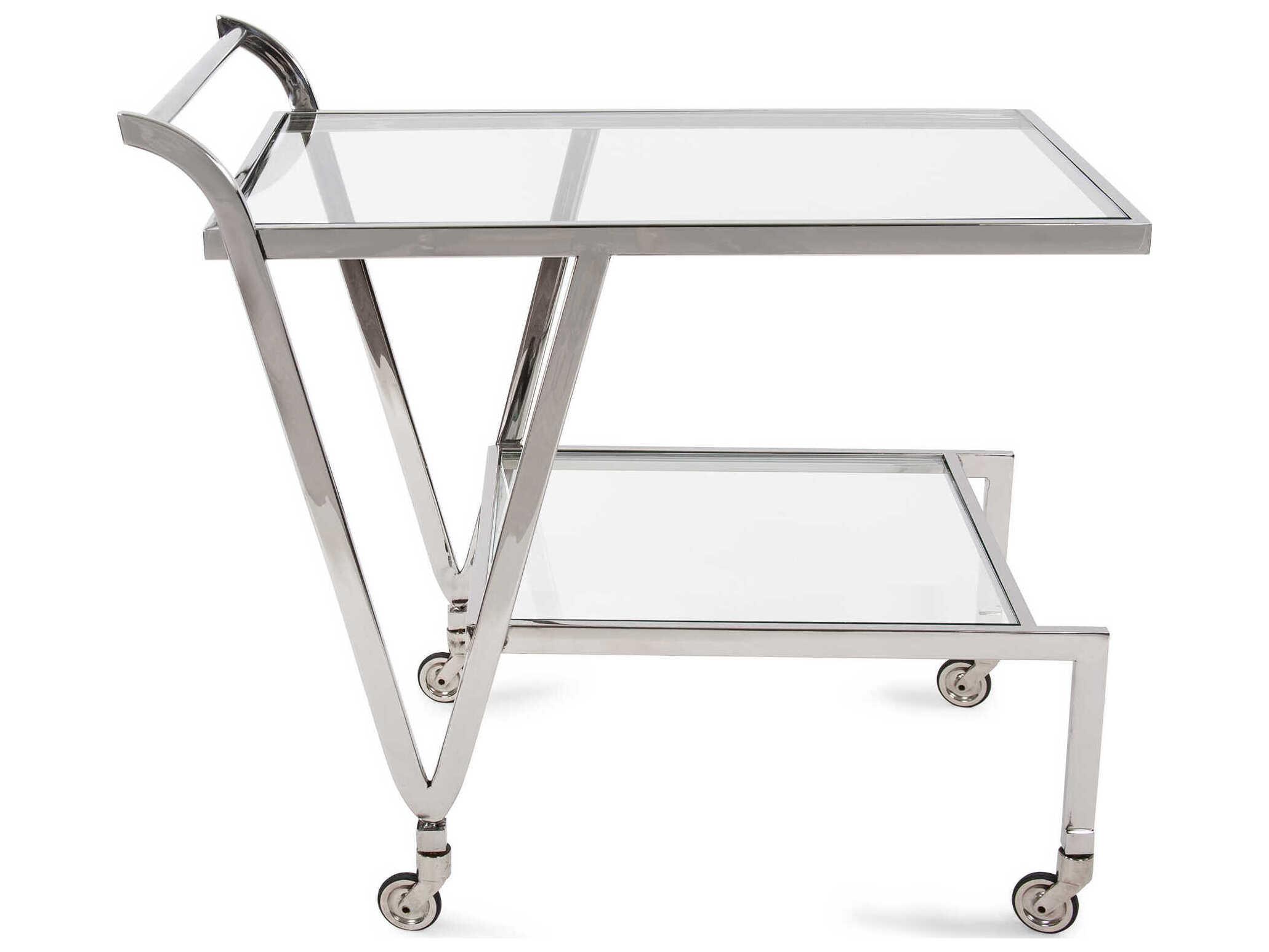 Howard Elliott Paulin Glass Silver Bar Trolley