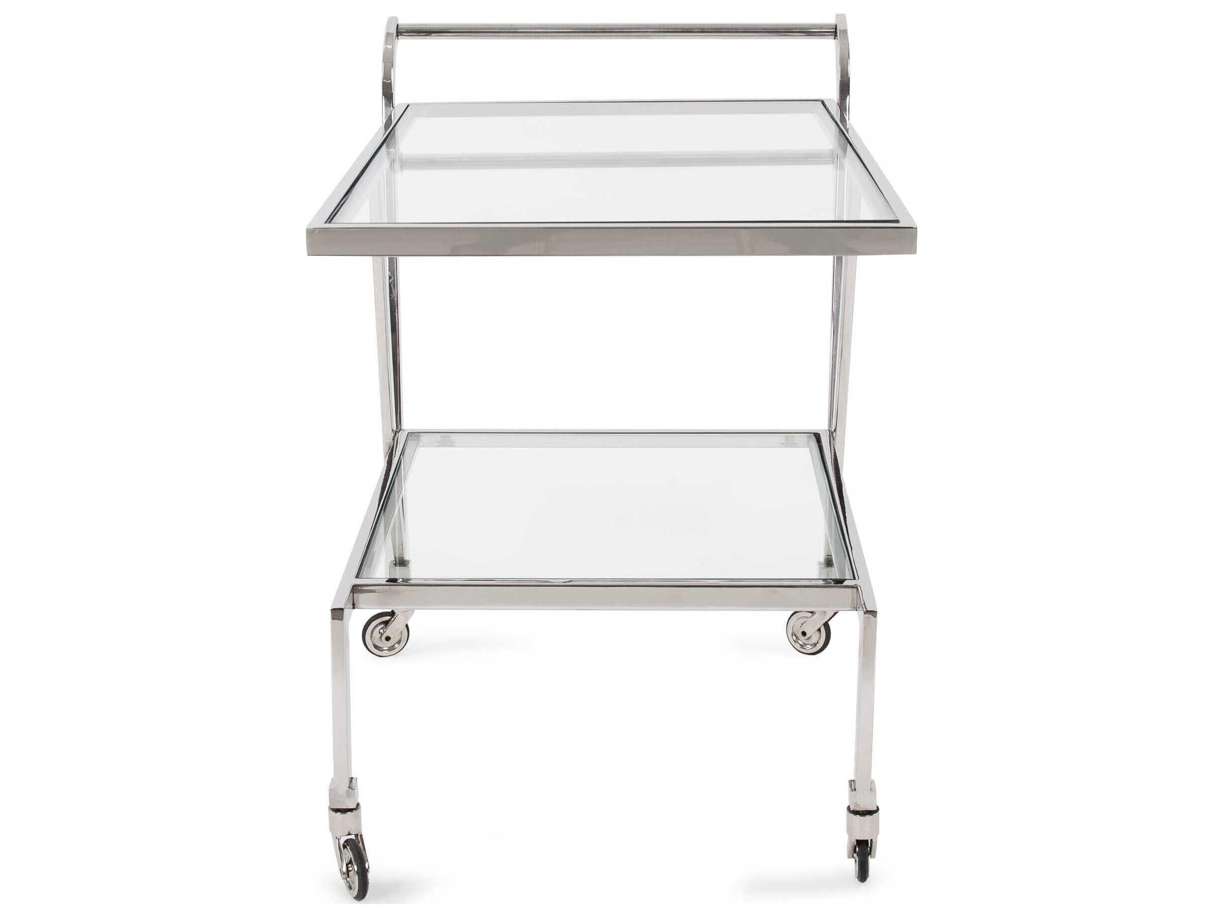 Howard Elliott Paulin Glass Silver Bar Trolley