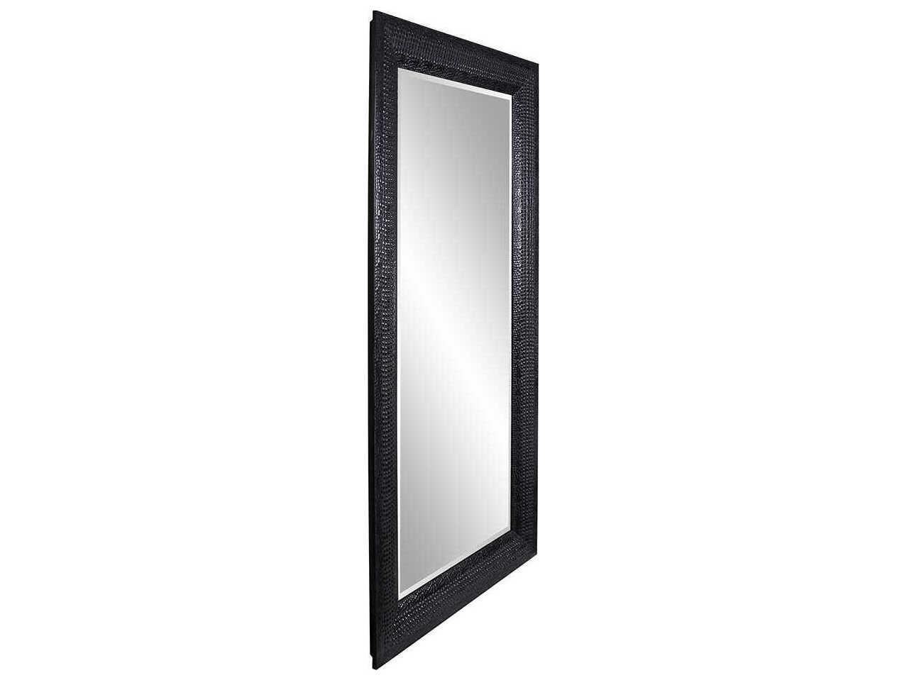 Howard Elliott Drago Black Rectangular Wall Mirror