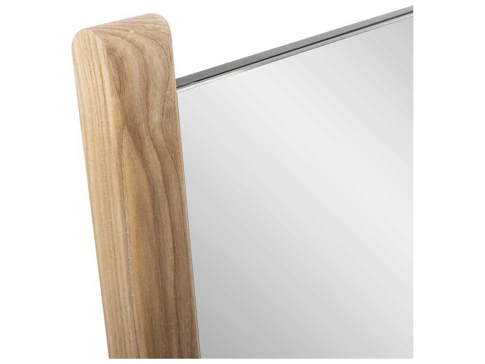 Howard Elliott Emil Wooden Brown Rectangular Floor Mirror