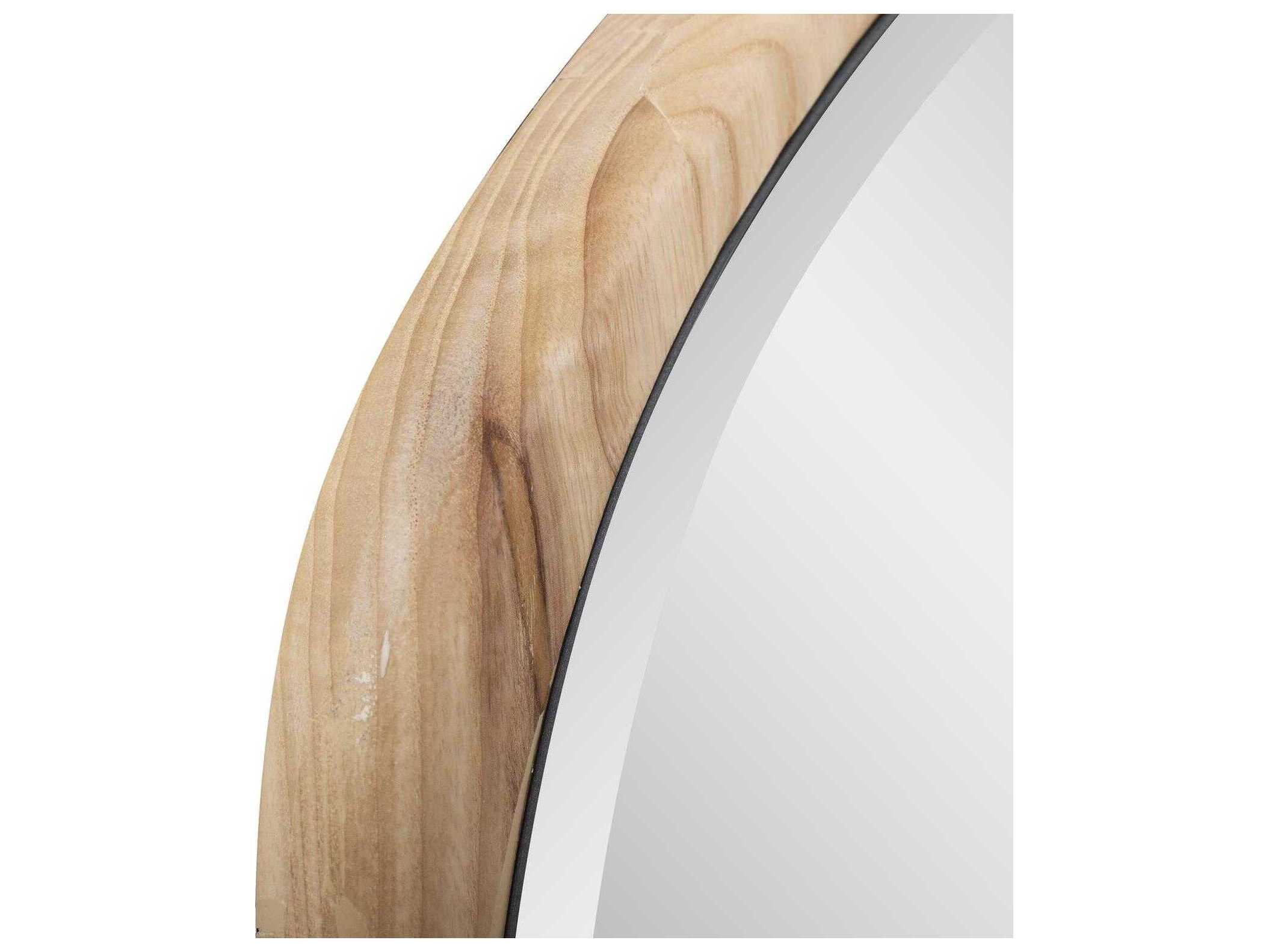 Howard Elliott Dragmar Wooden Brown Wall Mirror