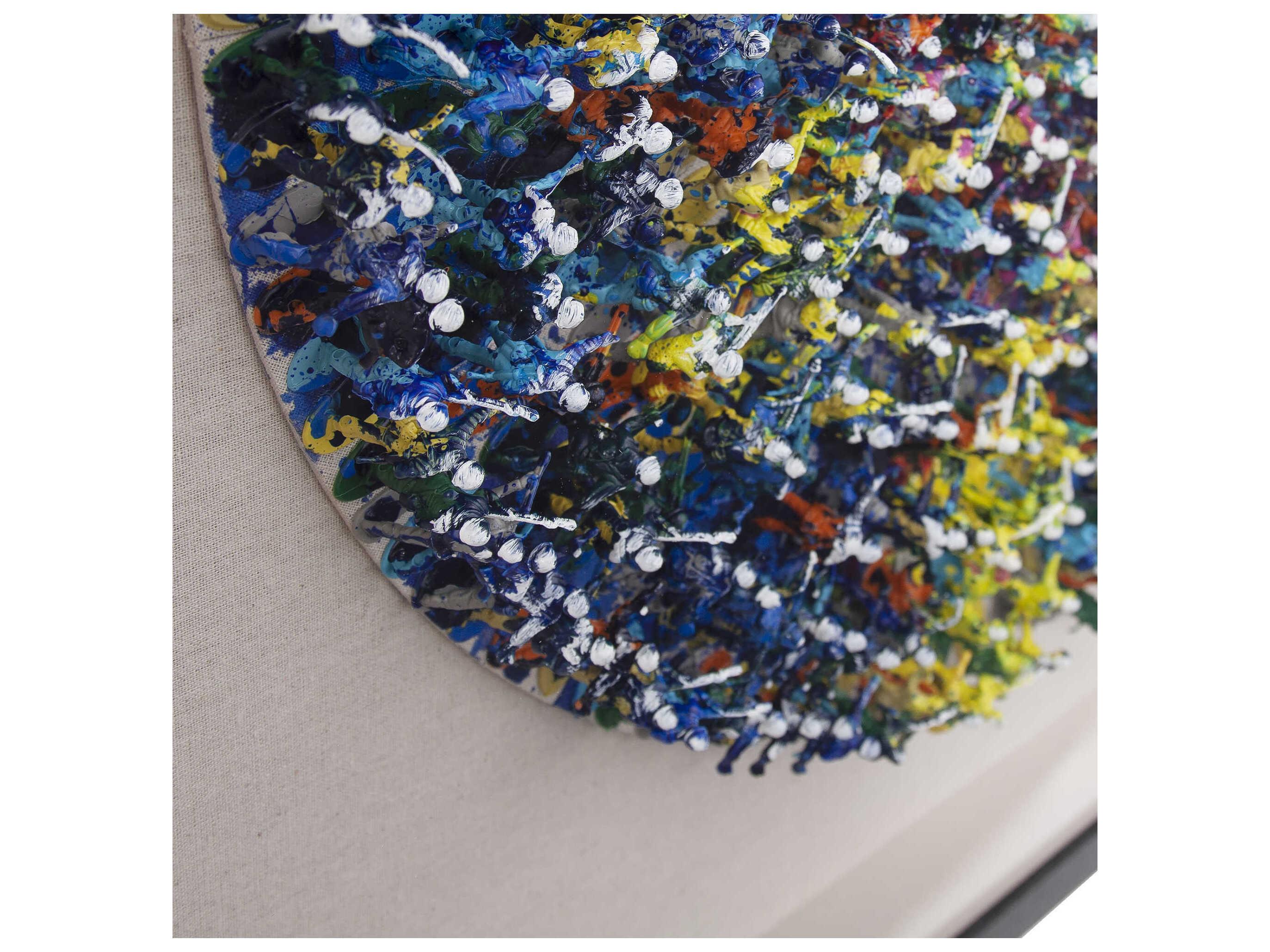 Howard Elliott Toy Soldier Mandala Recycled Wall Art