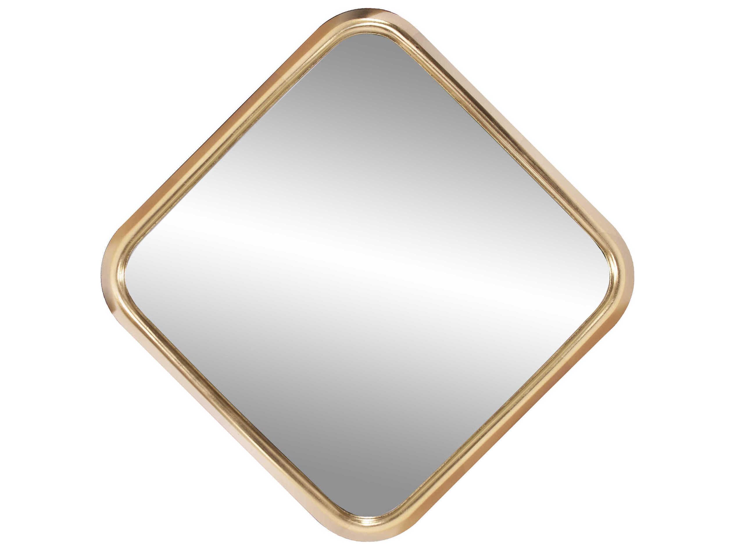 Howard Elliott Templeton Bright Gold Square Wall Mirror