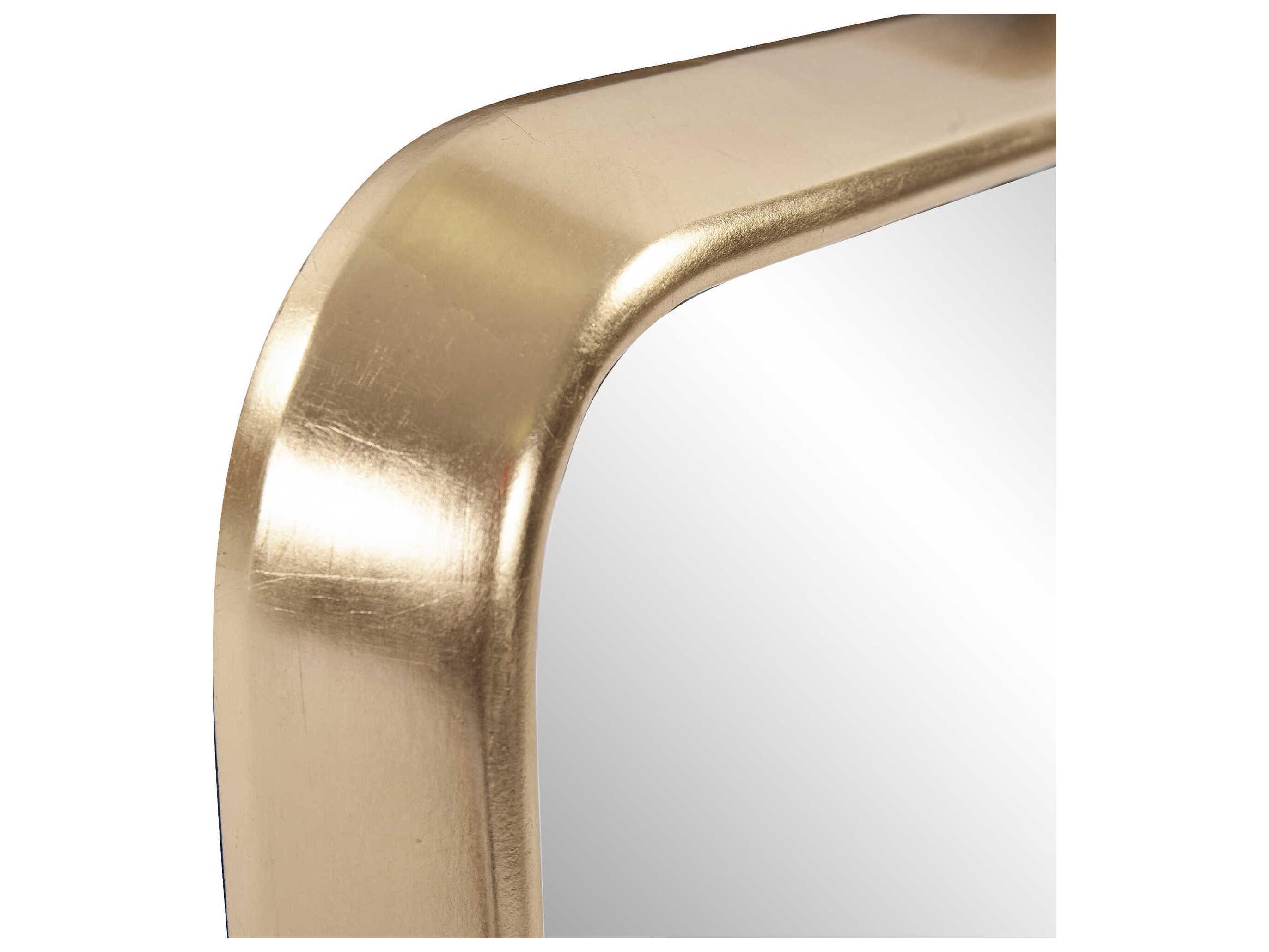 Howard Elliott Templeton Bright Gold Square Wall Mirror