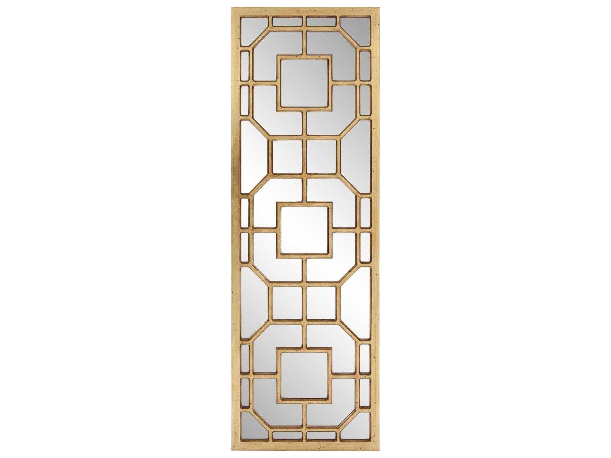 Howard Elliott Aldrich Antique Gold Rectangular Wall Mirror