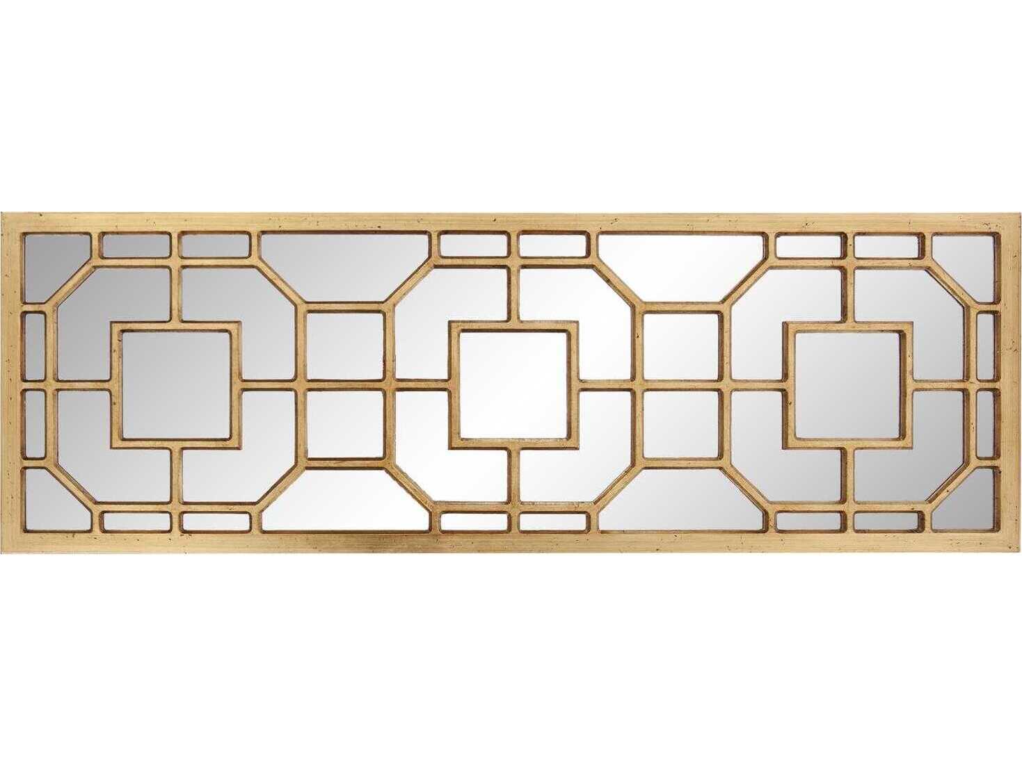 Howard Elliott Aldrich Antique Gold Rectangular Wall Mirror