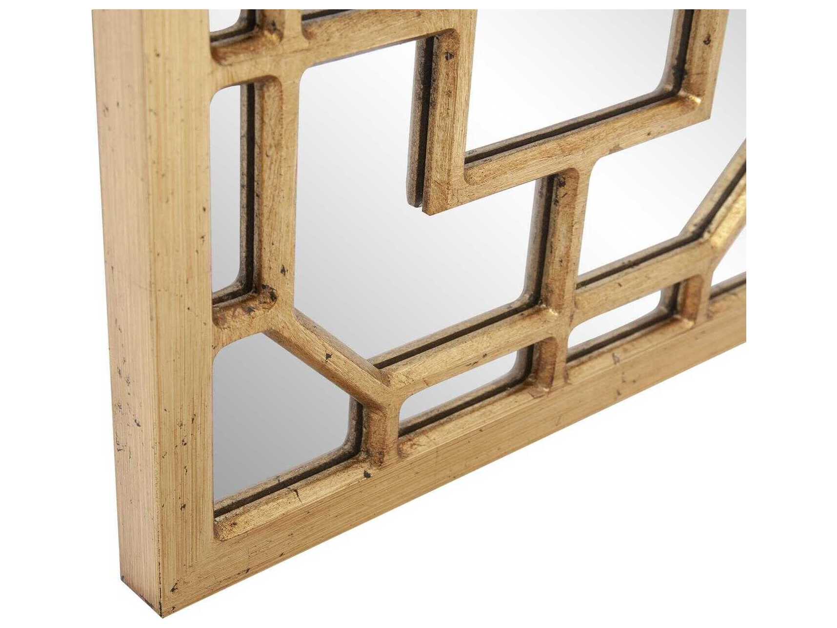 Howard Elliott Aldrich Antique Gold Rectangular Wall Mirror