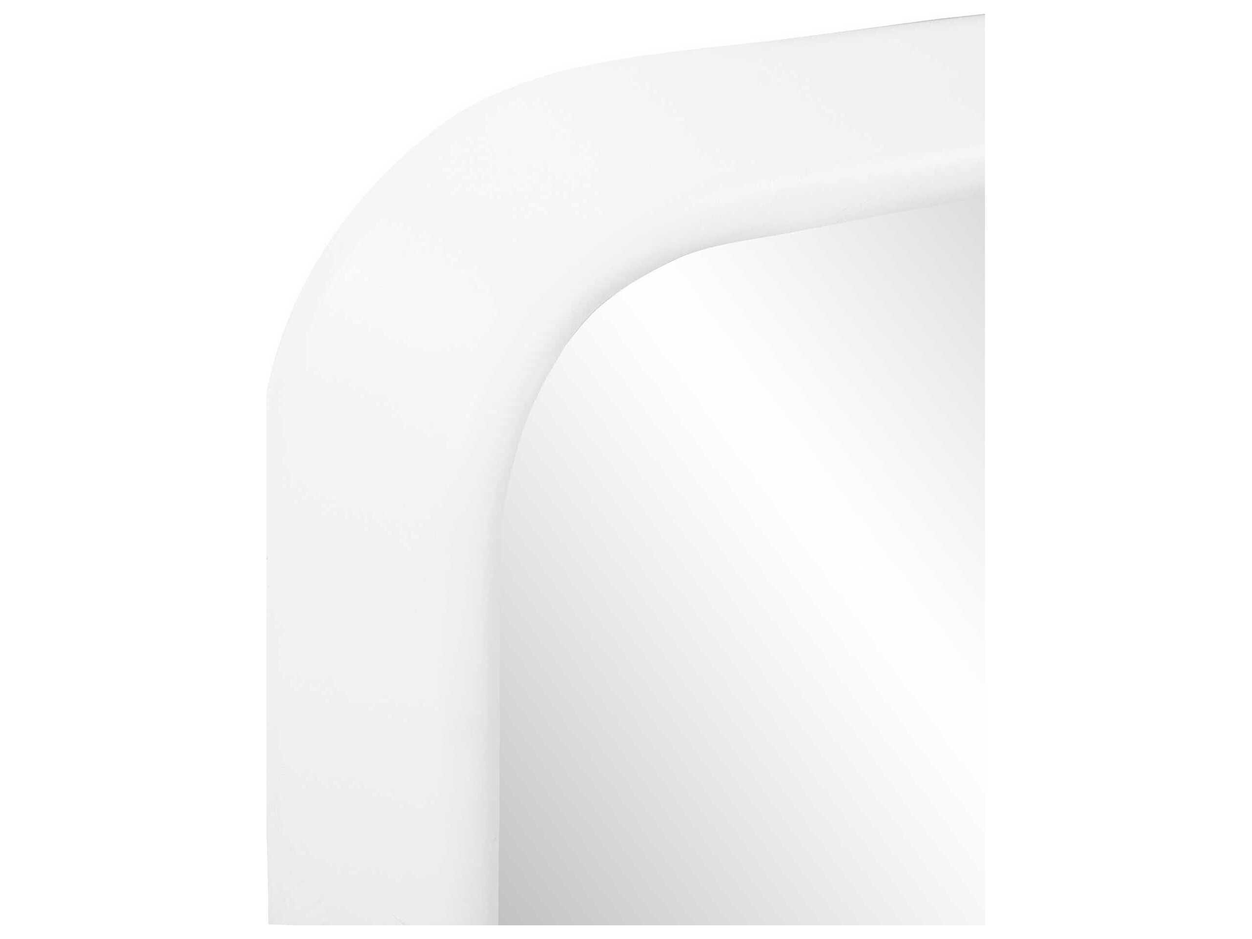 Howard Elliott Templeton Matte White Square Wall Mirror