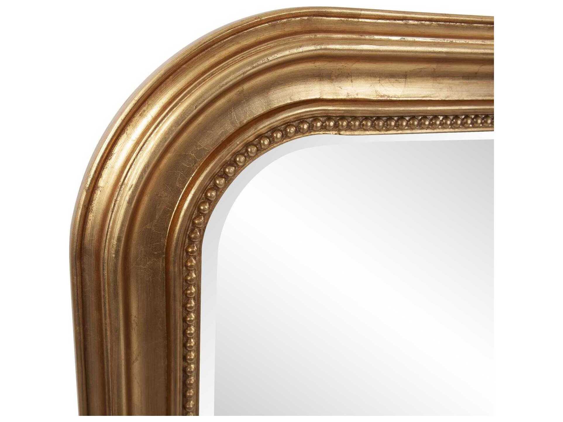 Howard Elliott French Philippe Antique Gold Rectangular Wall Mirror