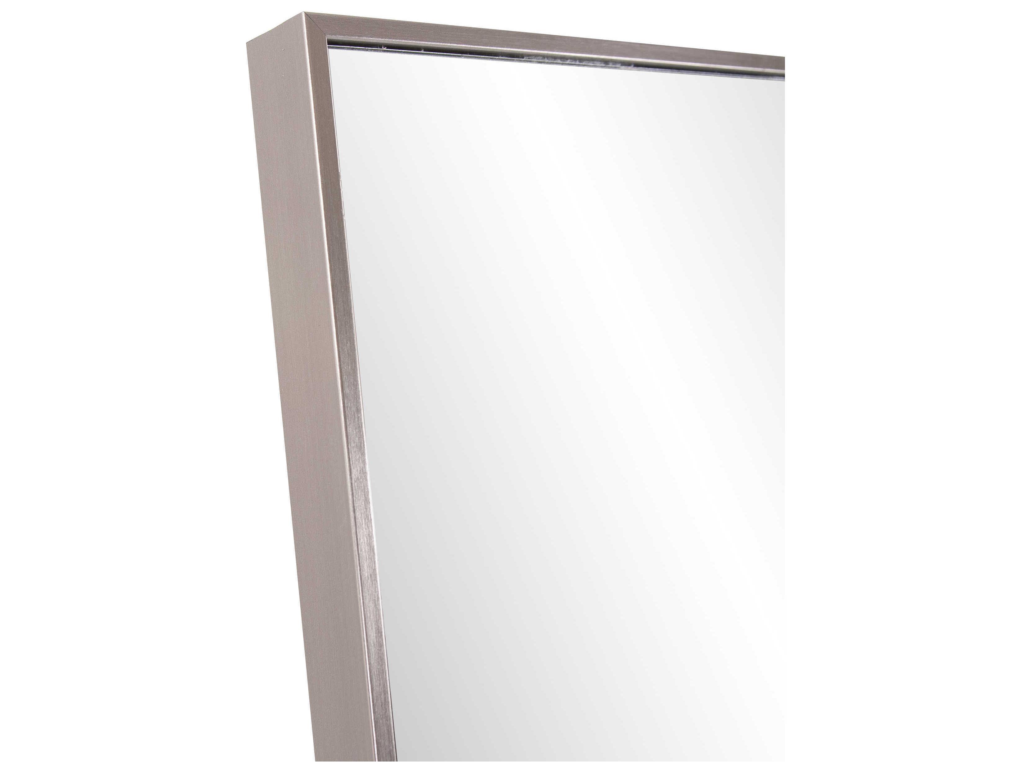 Howard Elliott Toronto Brushed Brass Rectangular Floor Mirror
