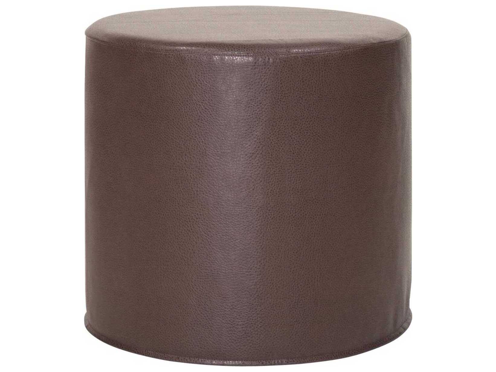 Howard Elliott No Tip Upholstered Cylinder Ottoman