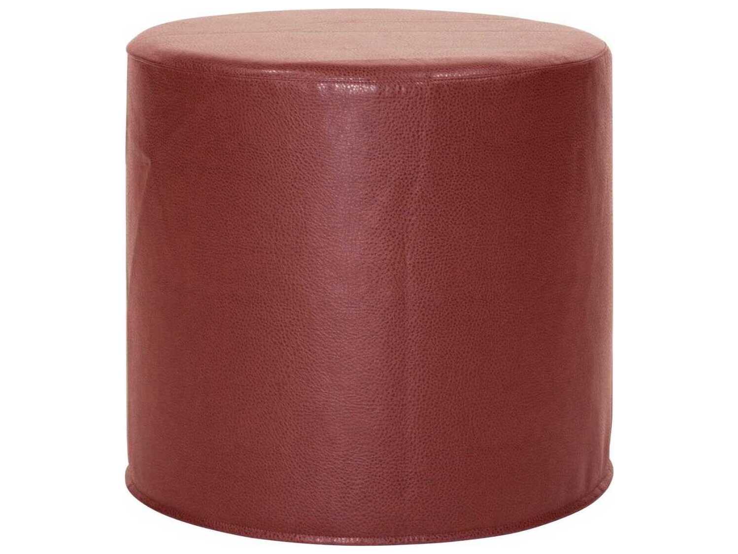 Howard Elliott No Tip Upholstered Cylinder Ottoman