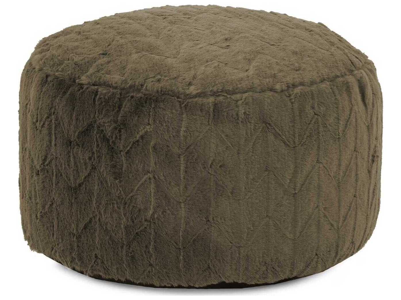 Howard Elliott Angora Moss Foot Pouf
