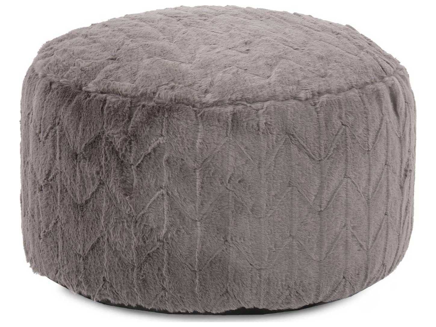 Howard Elliott Angora Stone Foot Pouf