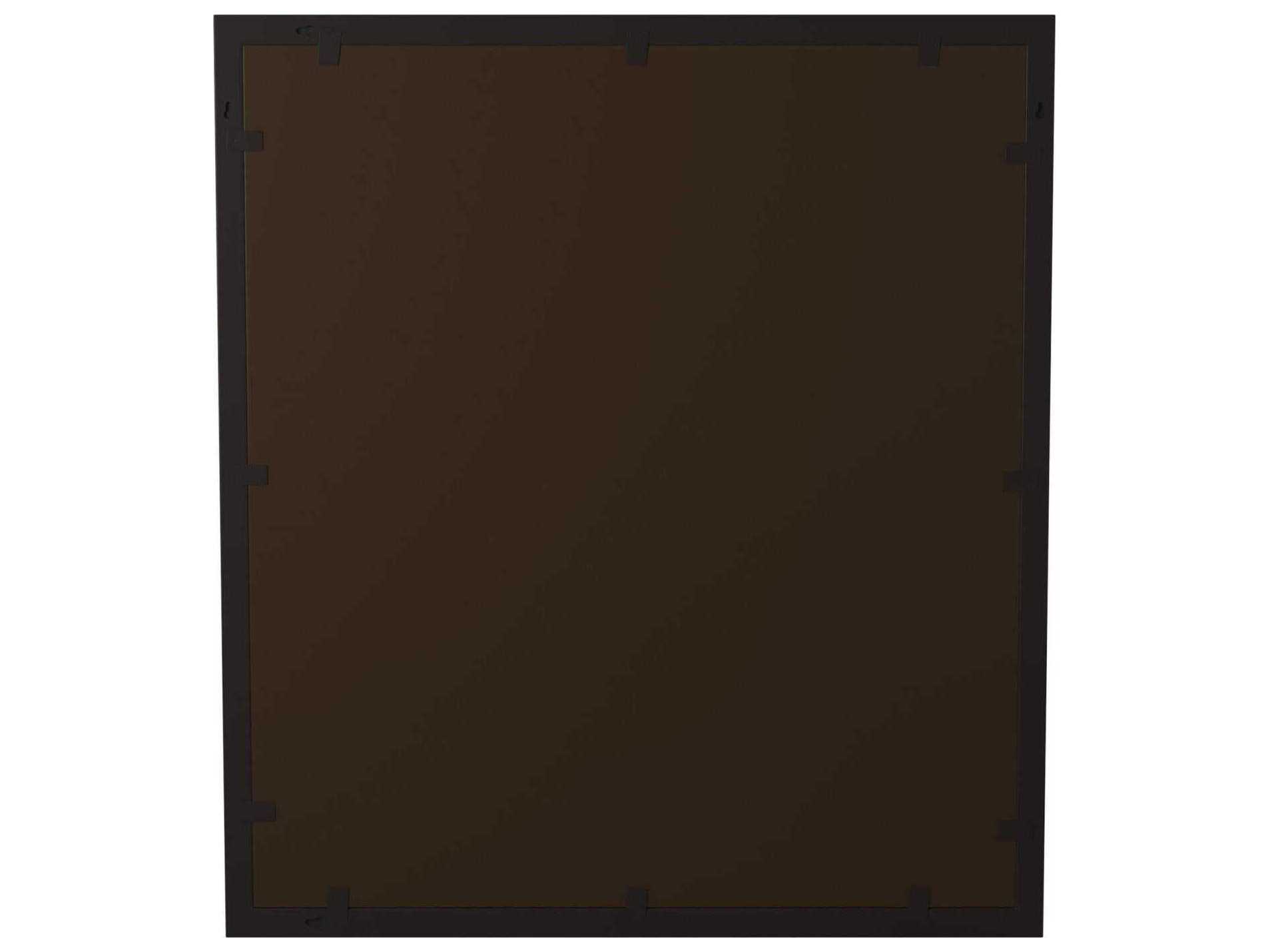 Howard Elliott Superior Antique Black Rectangular Wall Mirror