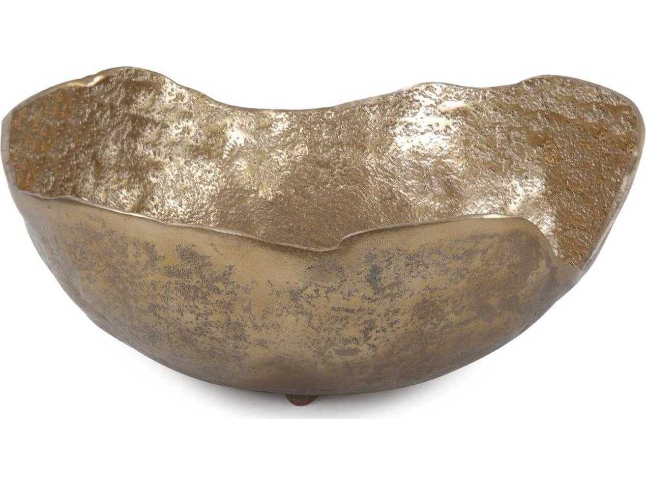 Howard Elliott Lustrous Gold Decorative Bowl