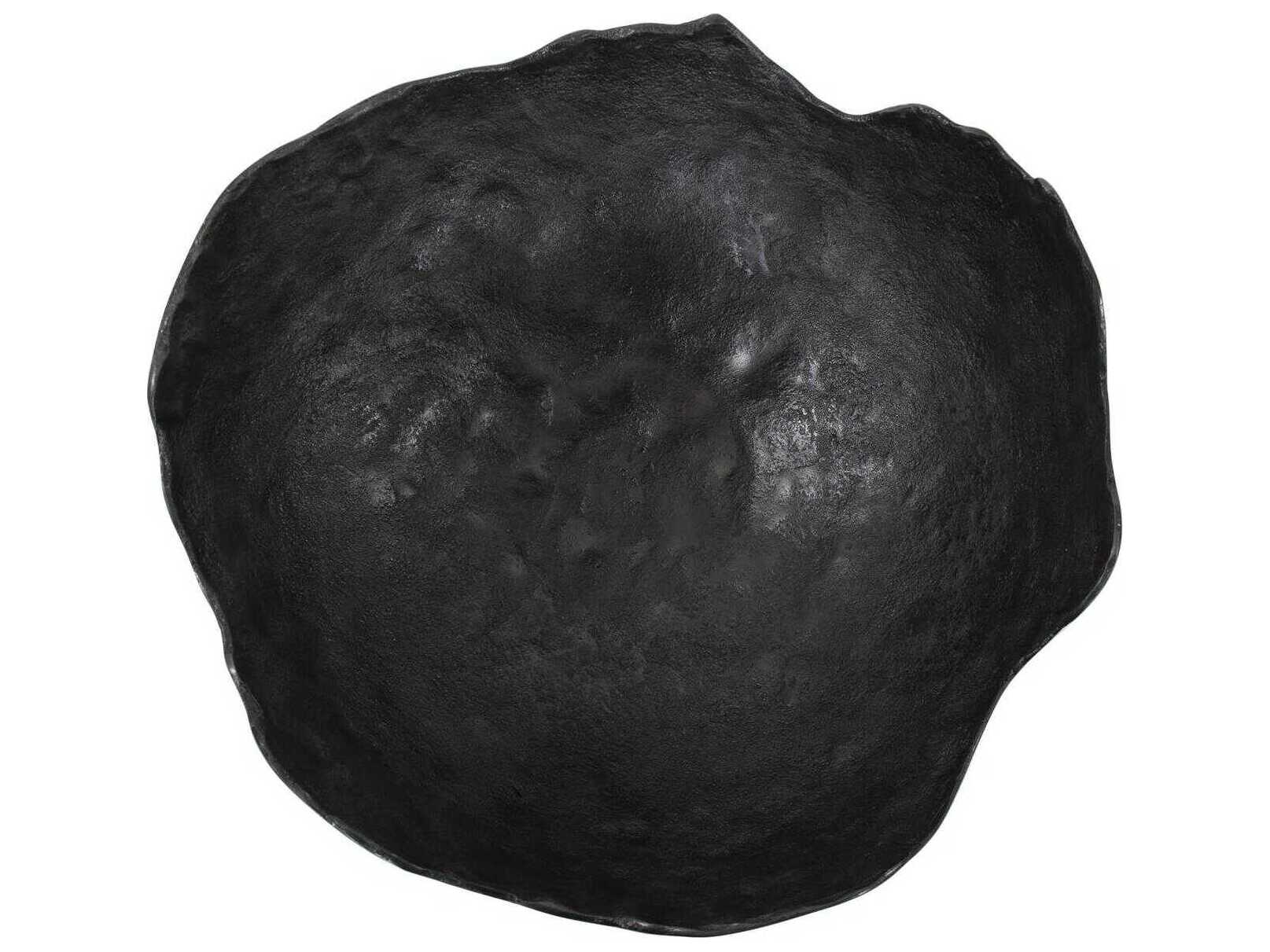 Howard Elliott Aged Bronze Rough Large Decorative Bowl