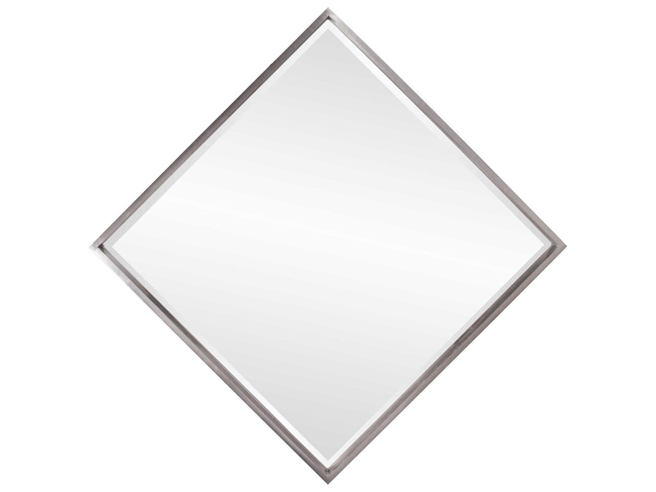 Howard Elliott Isa Bright Nickel Square Wall Mirror