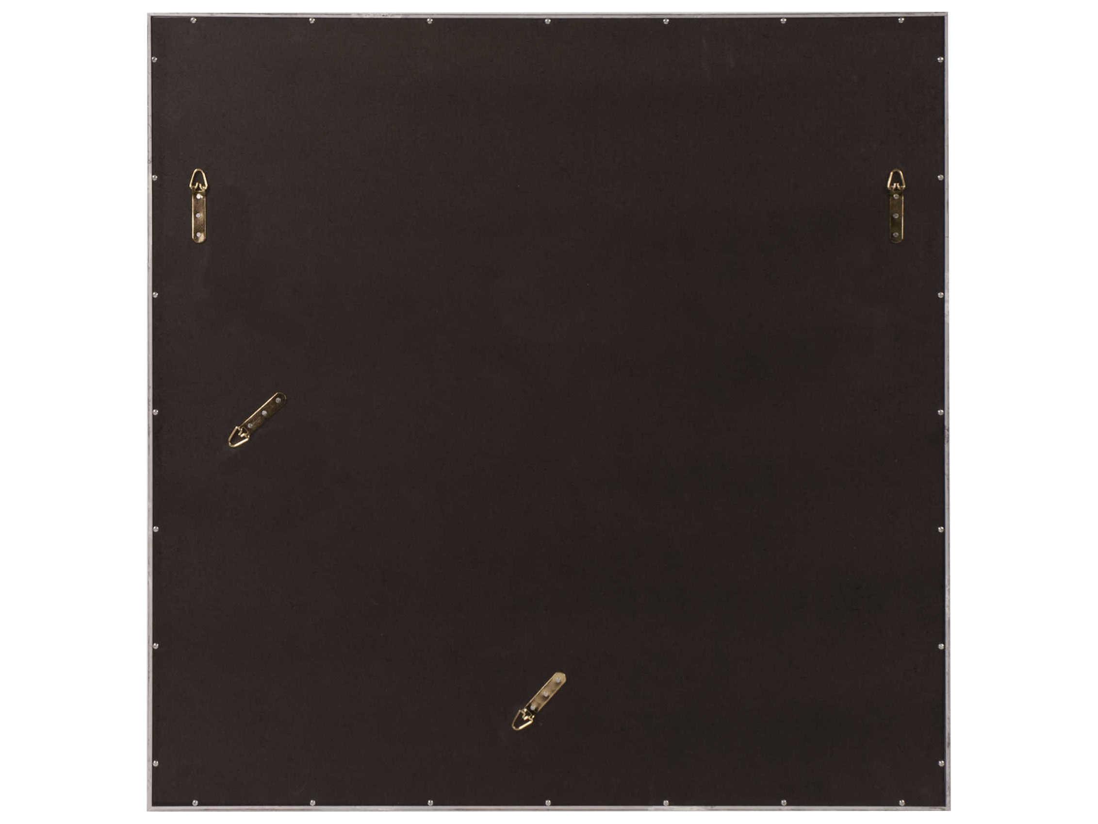 Howard Elliott Isa Bright Nickel Square Wall Mirror