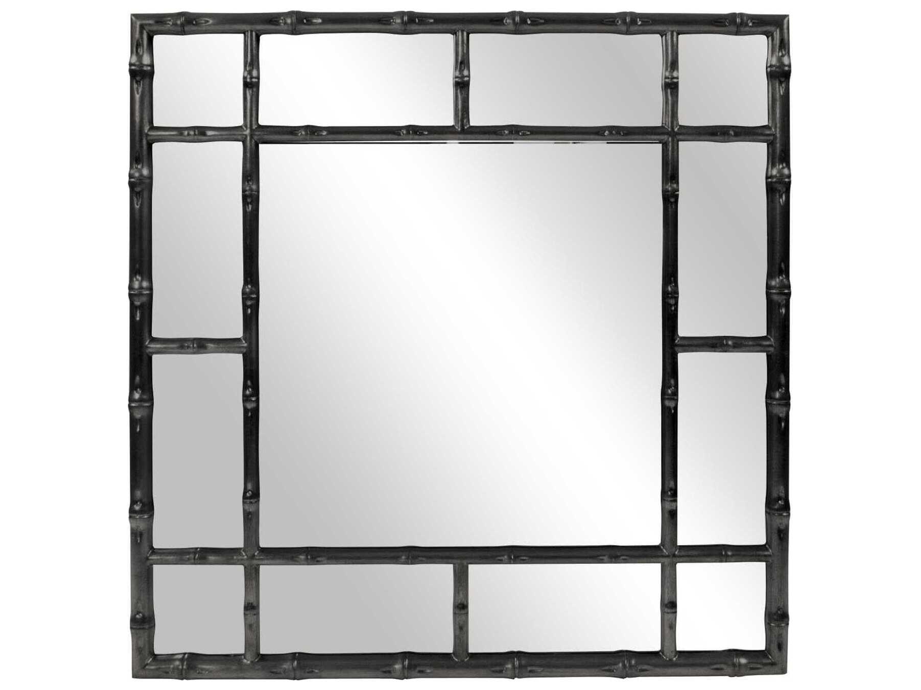 Howard Elliott Bamboo Square Wall Mirror