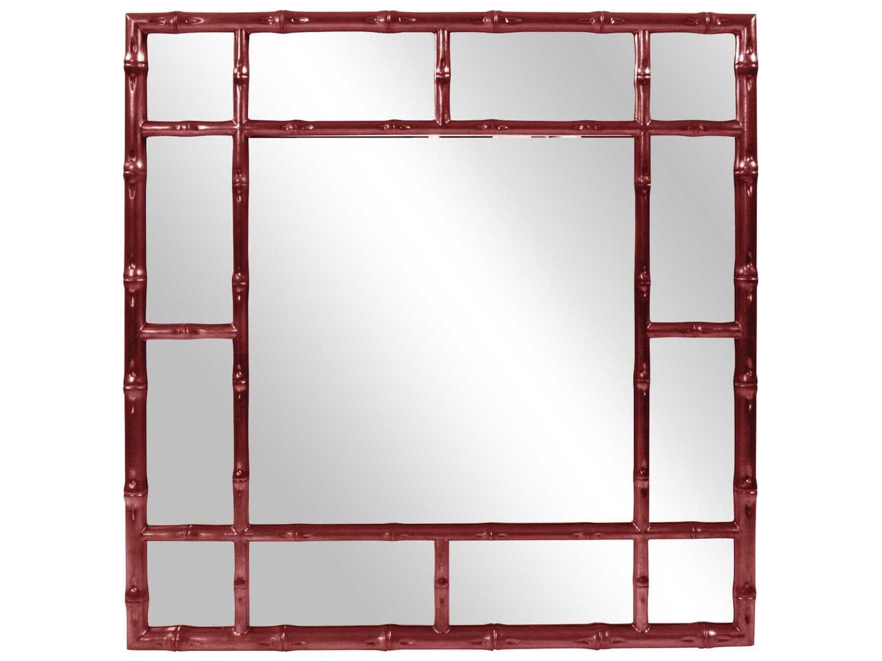 Howard Elliott Bamboo Square Wall Mirror