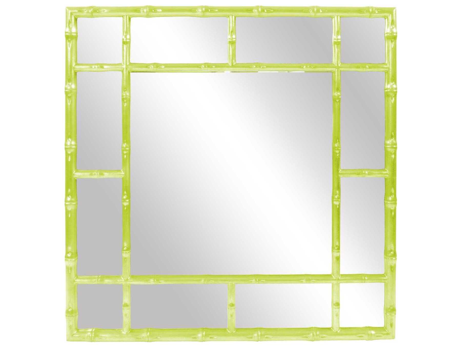 Howard Elliott Bamboo Square Wall Mirror