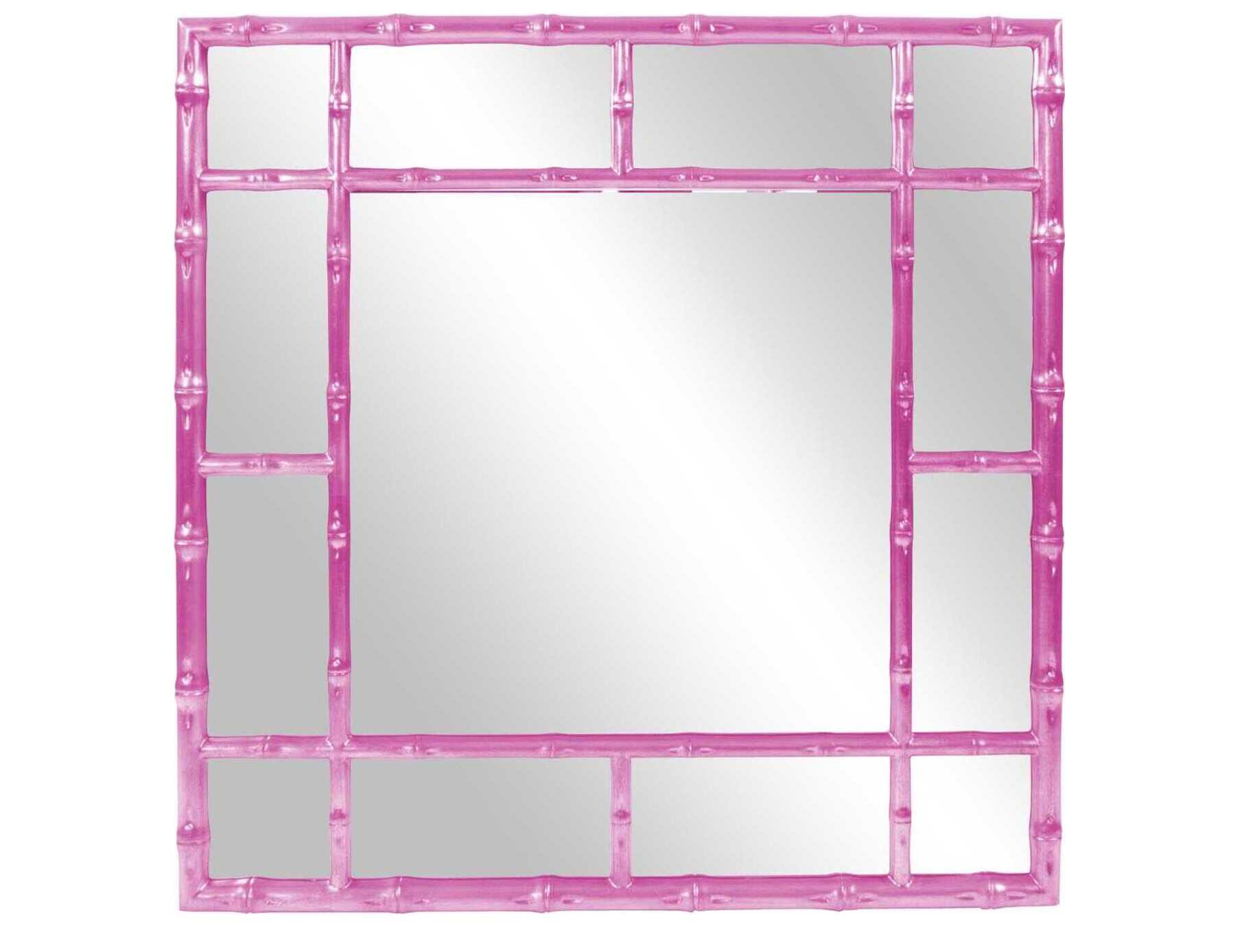 Howard Elliott Bamboo Square Wall Mirror