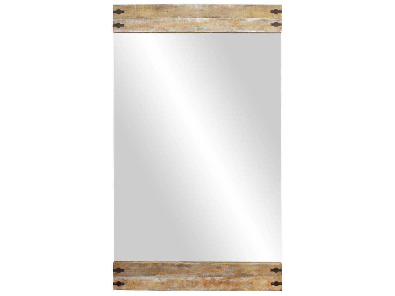 Howard Elliott Garrett Wood / Iron Rectangular Wall Mirror