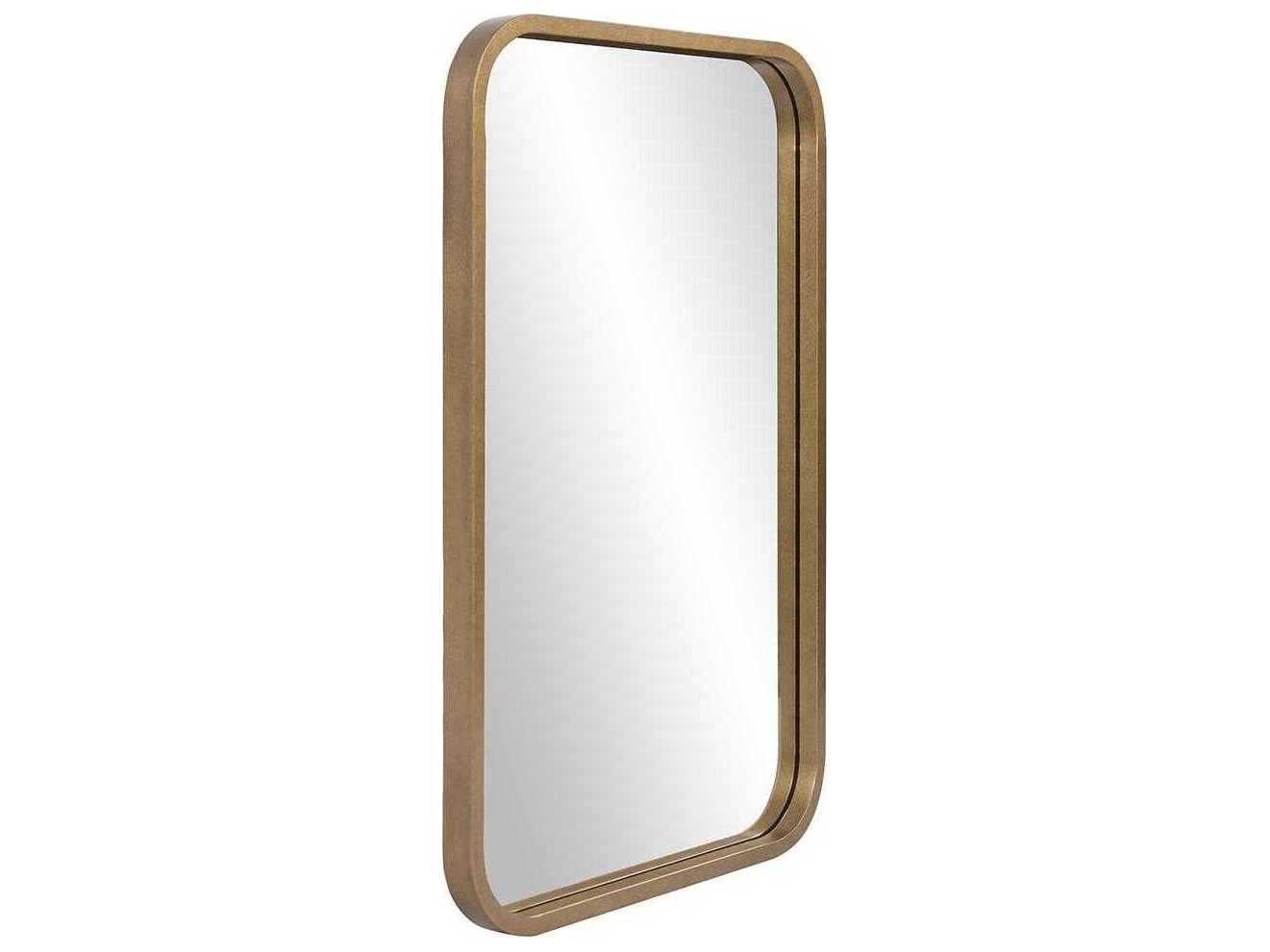 Howard Elliott Marcello Bronze Rectangular Wall Mirror