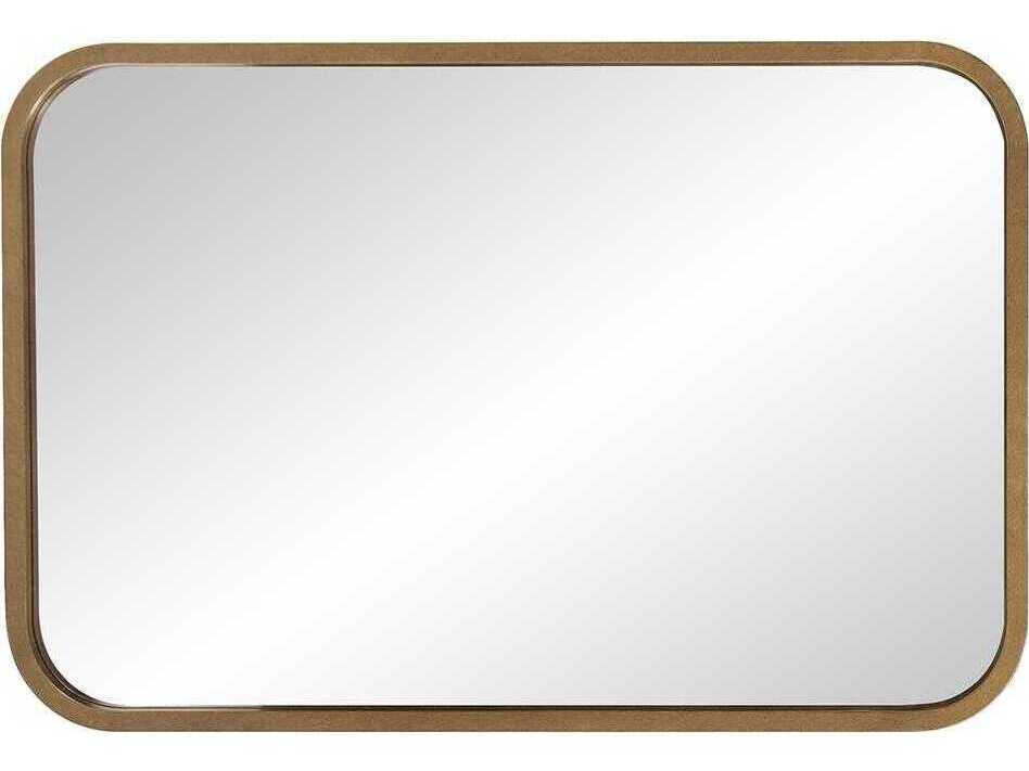 Howard Elliott Marcello Bronze Rectangular Wall Mirror