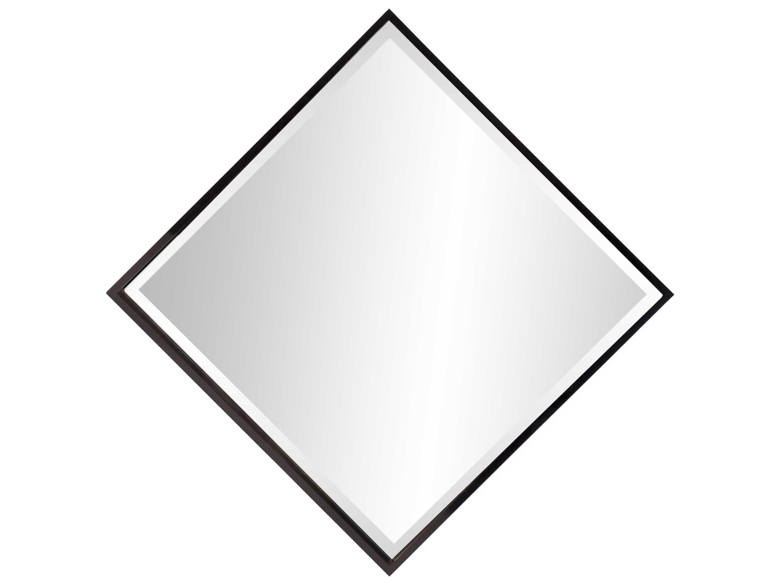 Howard Elliott Isa Glossy Black Square Wall Mirror