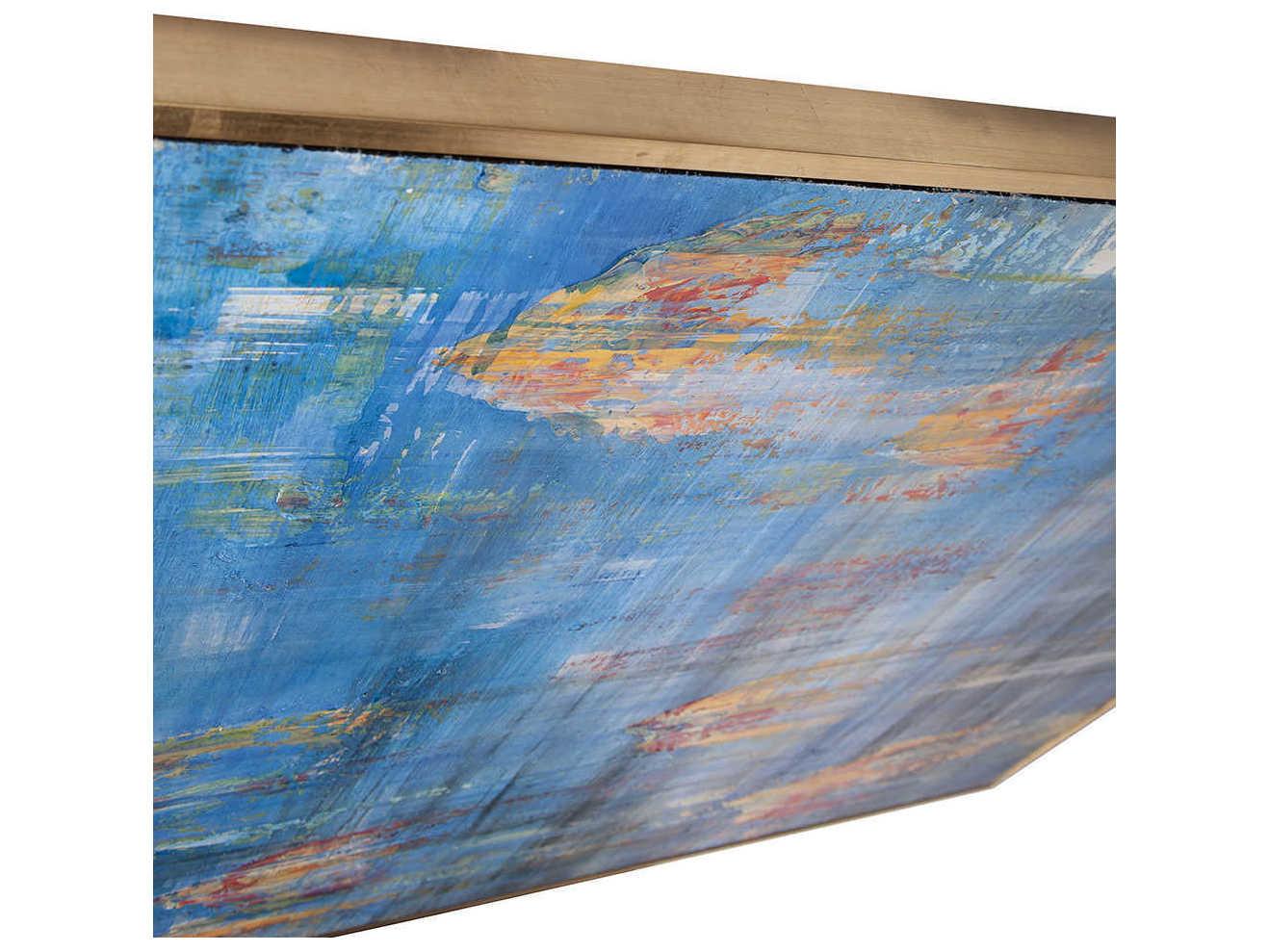 Howard Elliott Caribbean Sea #2 Hand Painted Canvas Wall Art